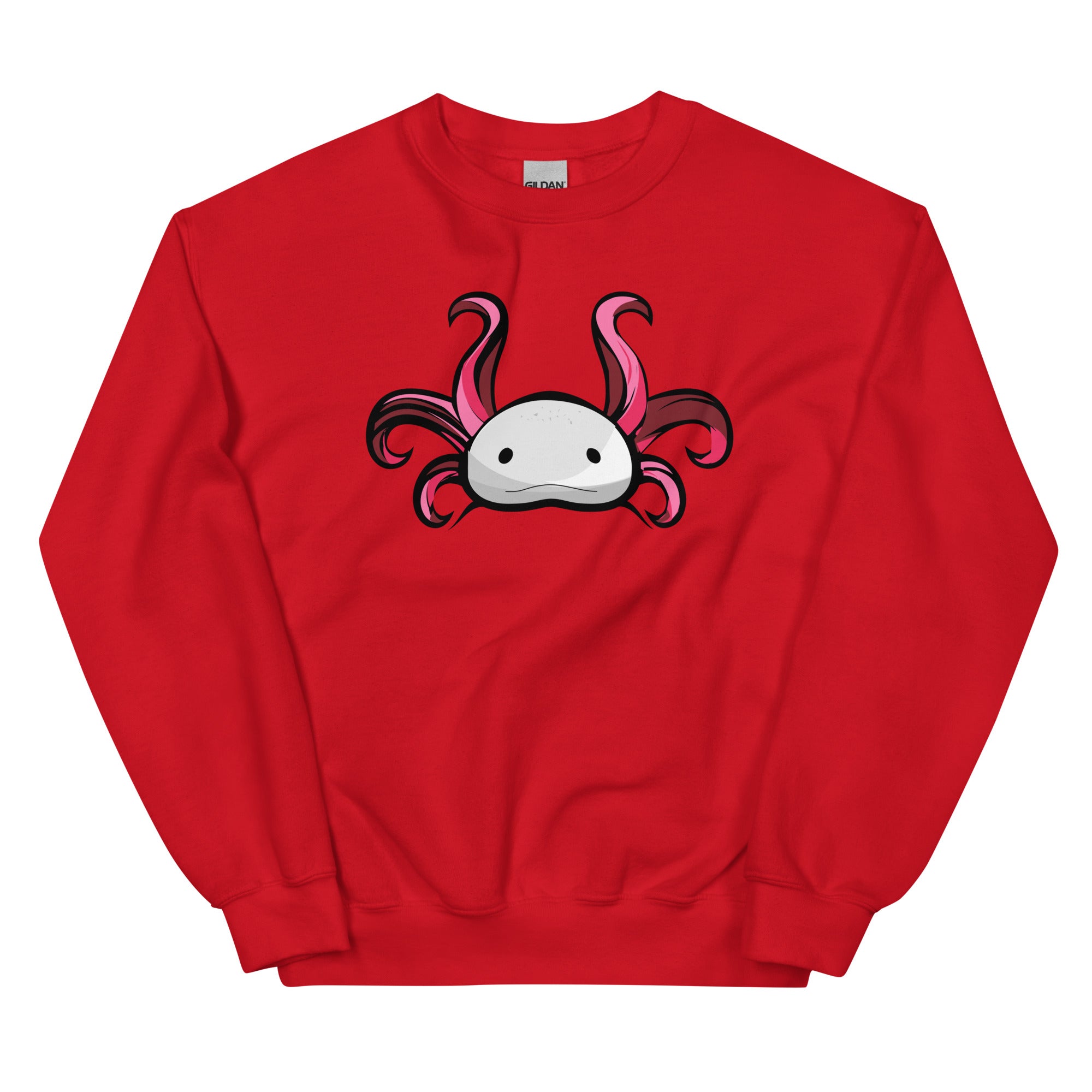 Axolotl Planet Logo Mark axolotl Sweatshirt mockup