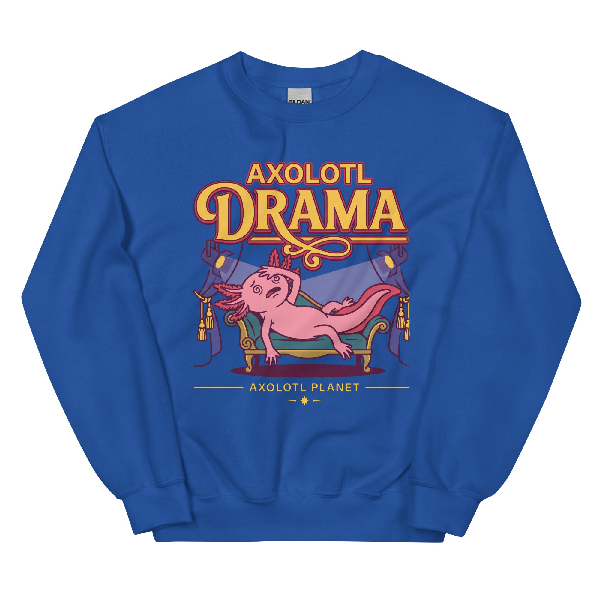 Axolotl Drama axolotl Sweatshirt mockup
