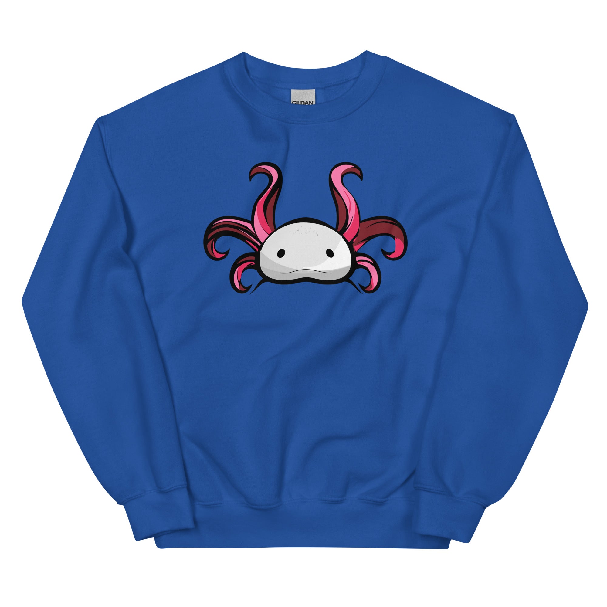 Axolotl Planet Logo Mark axolotl Sweatshirt mockup