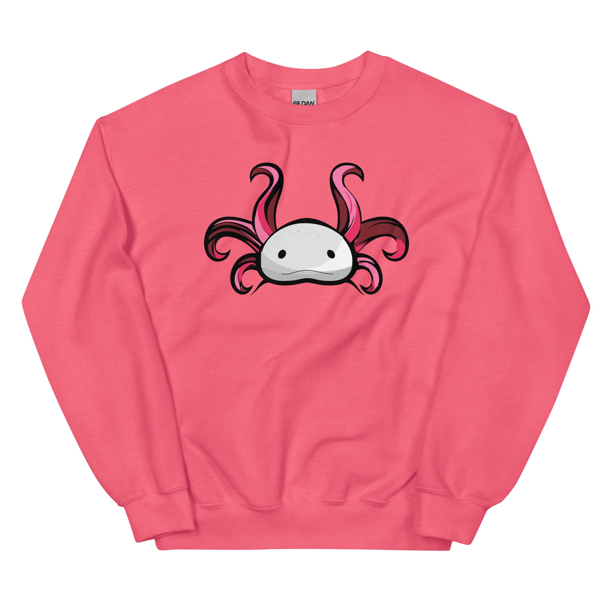 Axolotl Planet Logo Mark axolotl Sweatshirt mockup