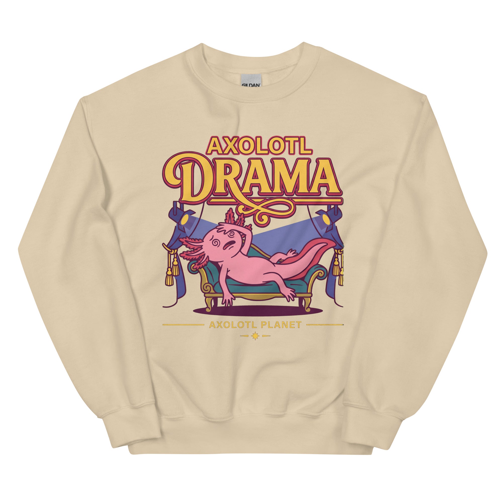 Axolotl Drama axolotl Sweatshirt mockup