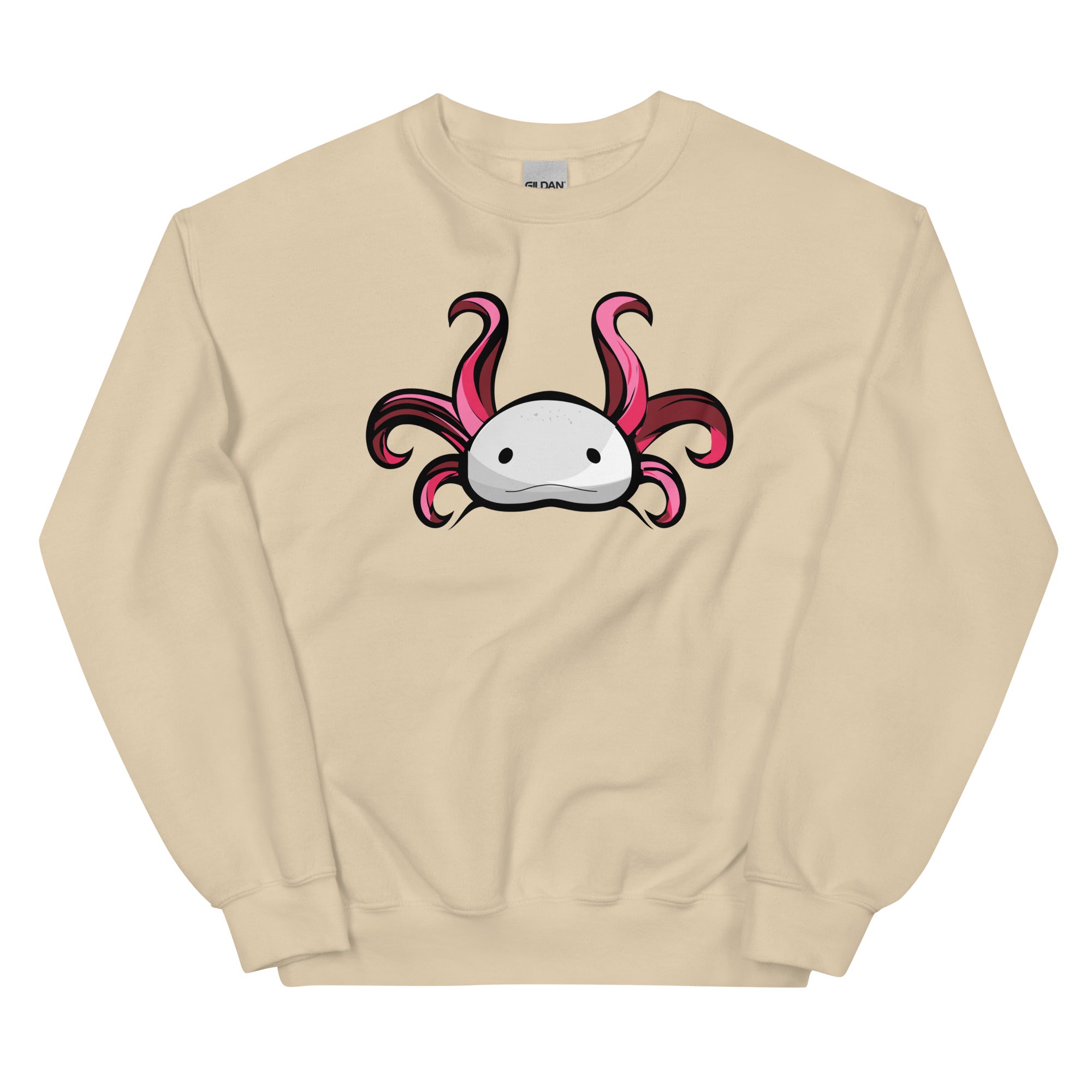 Axolotl Planet Logo Mark axolotl Sweatshirt mockup