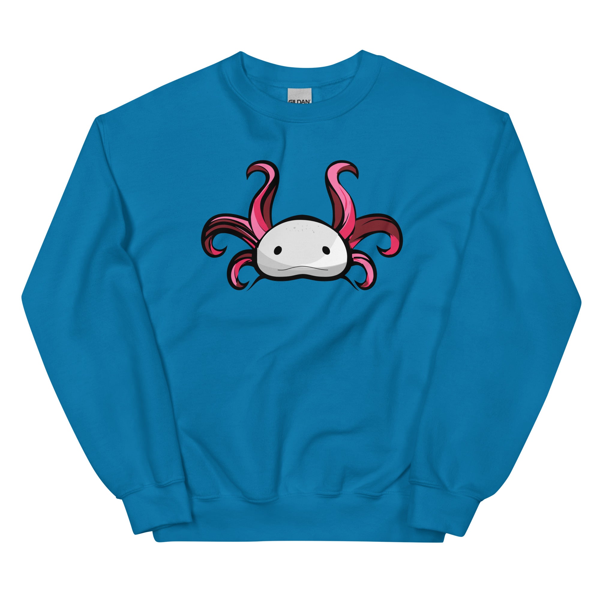 Axolotl Planet Logo Mark axolotl Sweatshirt mockup