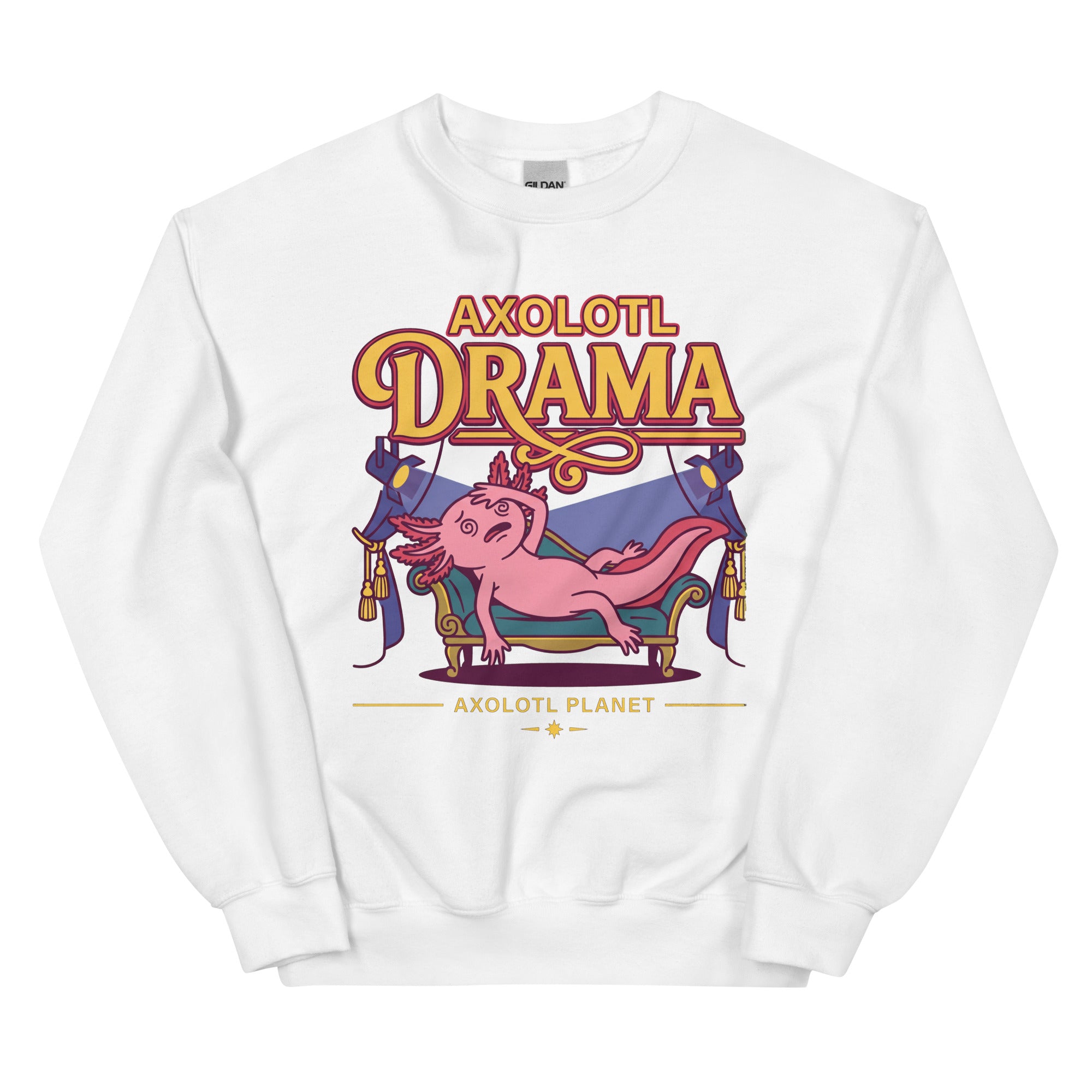 Axolotl Drama axolotl Sweatshirt mockup