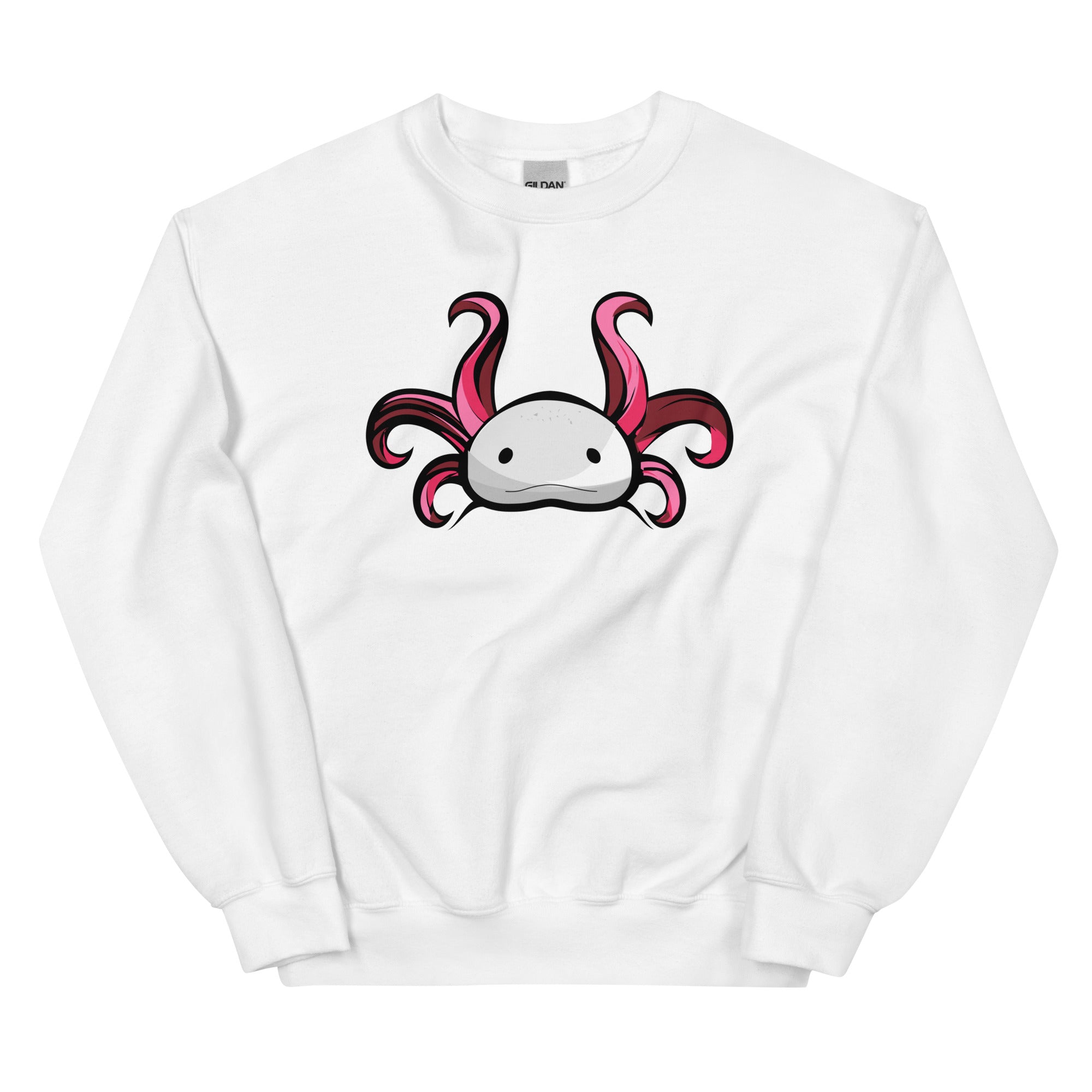 Axolotl Planet Logo Mark axolotl Sweatshirt mockup
