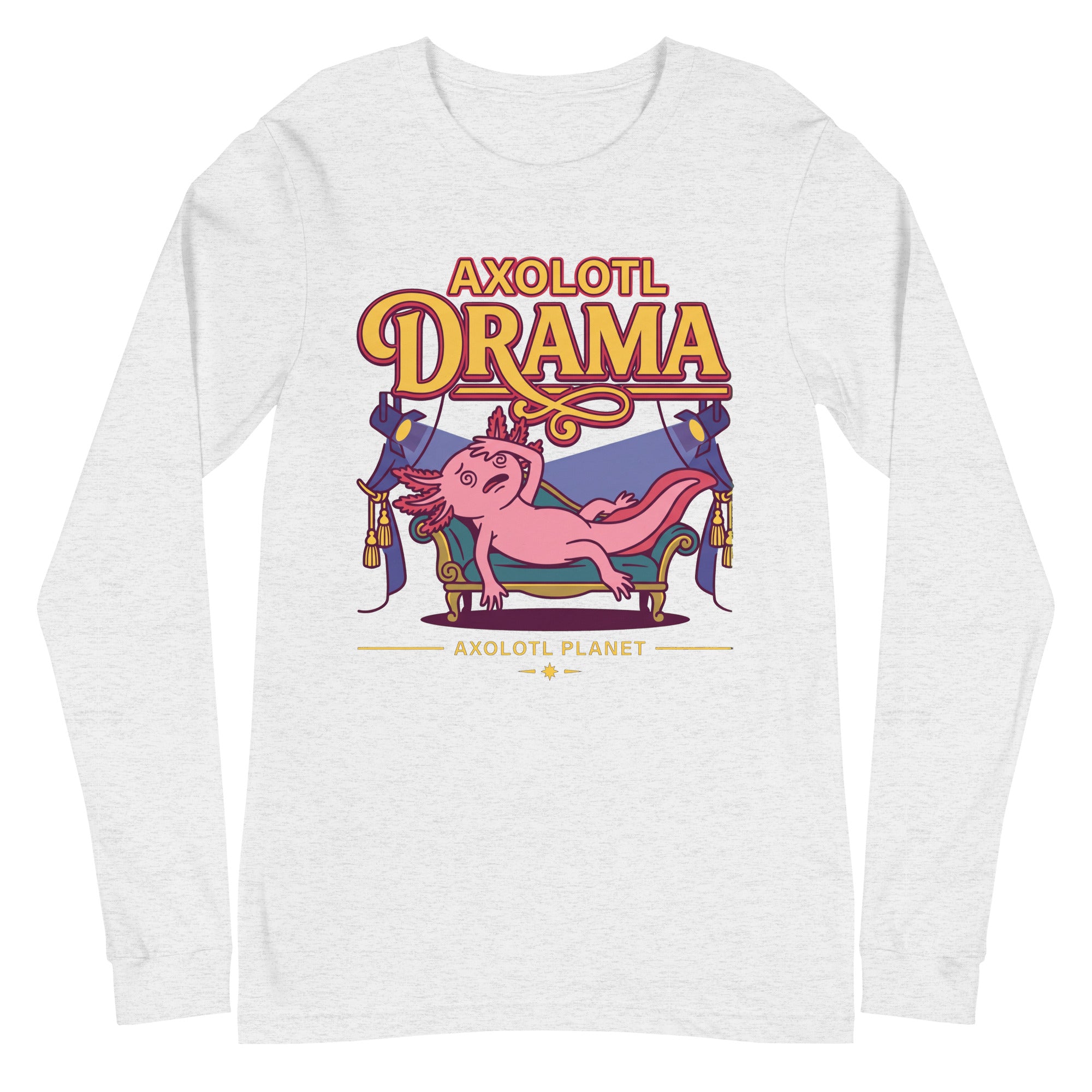 Axolotl Drama axolotl Long Sleeve Tee mockup
