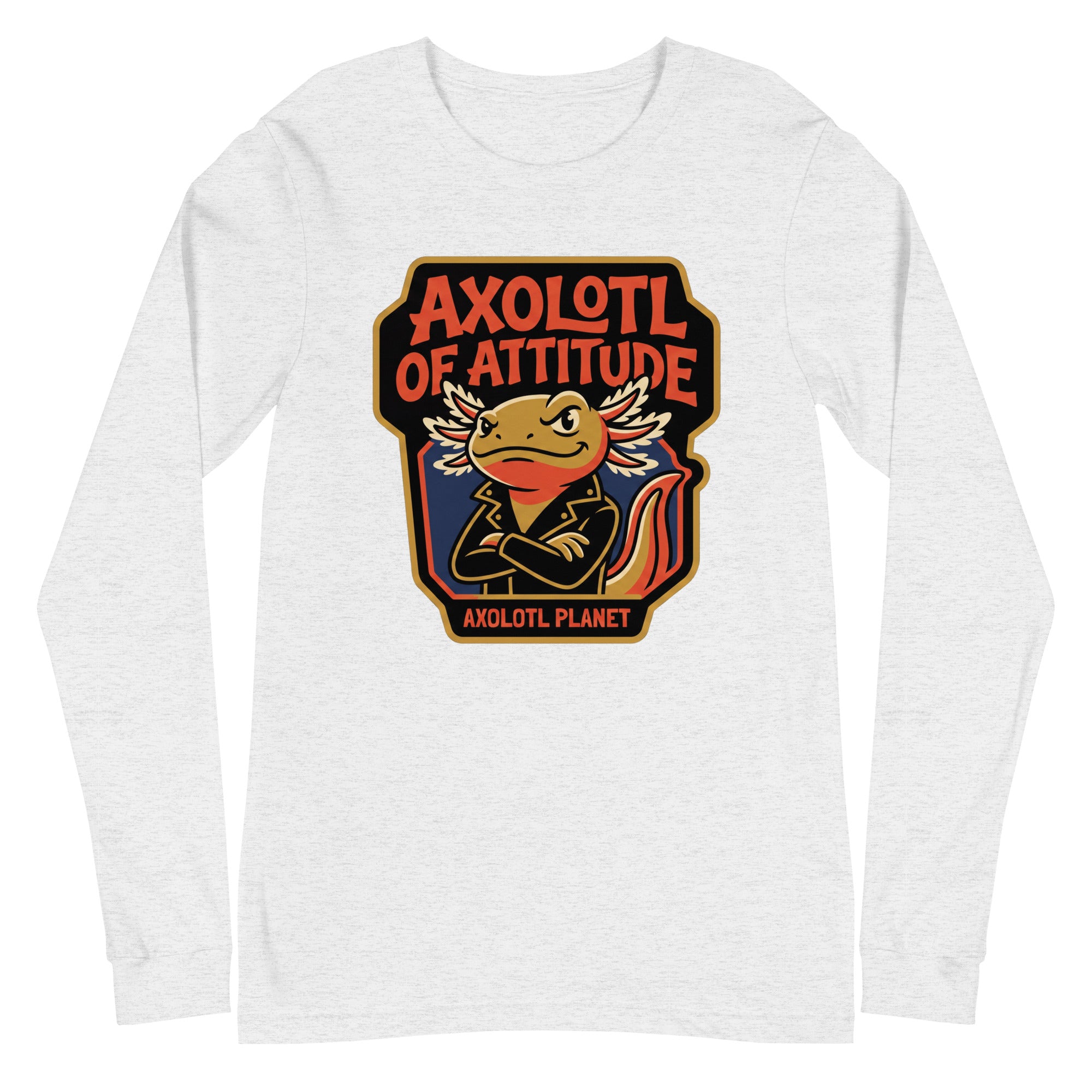 Axolotl of Attitude axolotl Long Sleeve Tee mockup