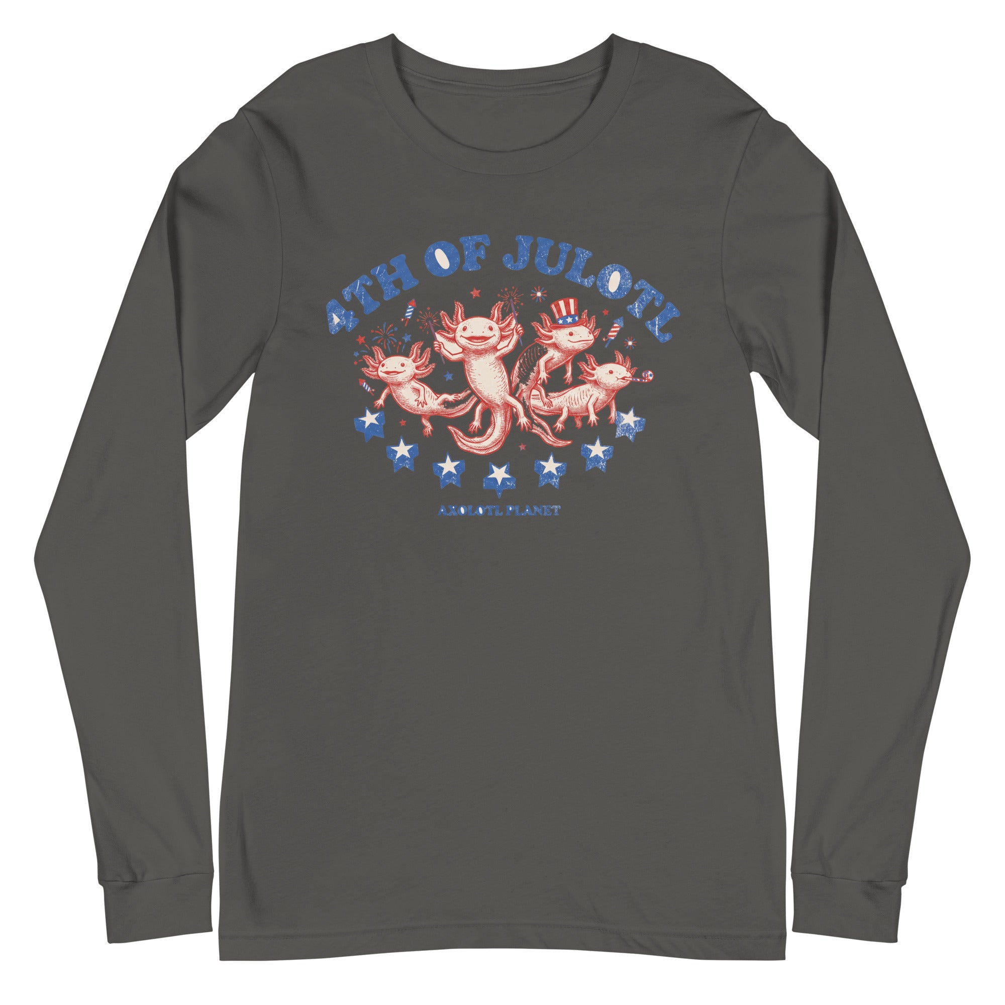 4th of Julotl Parade axolotl Long Sleeve Tee mockup
