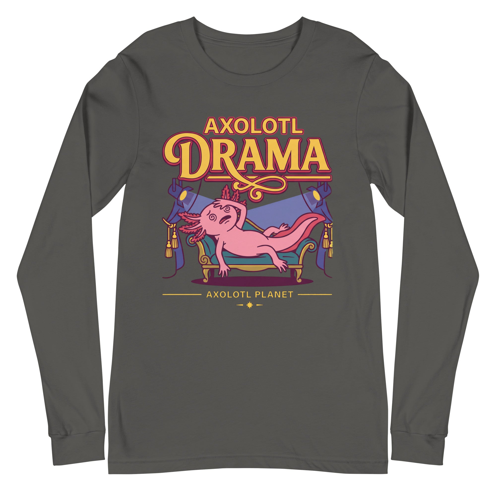 Axolotl Drama axolotl Long Sleeve Tee mockup