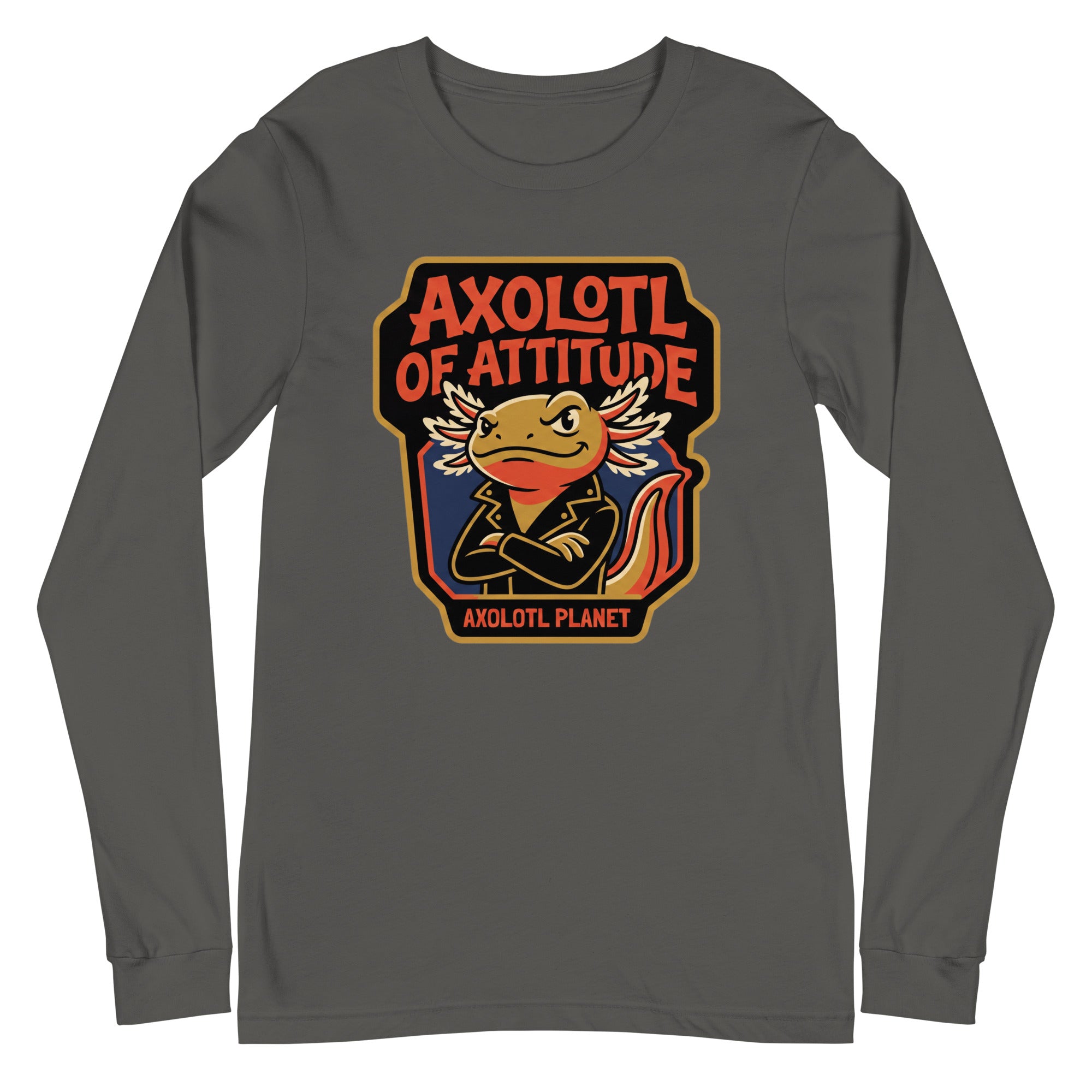 Axolotl of Attitude axolotl Long Sleeve Tee mockup