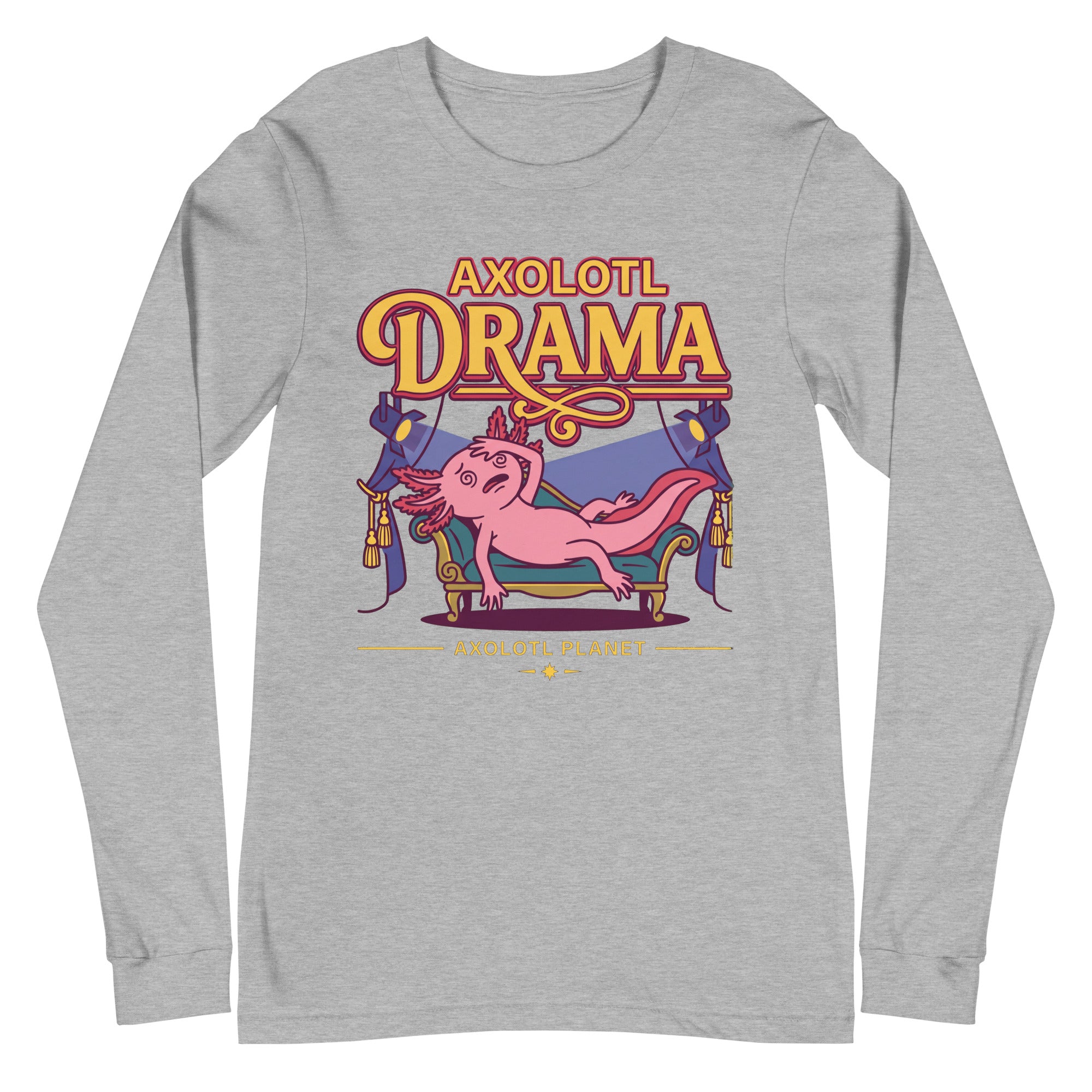 Axolotl Drama axolotl Long Sleeve Tee mockup