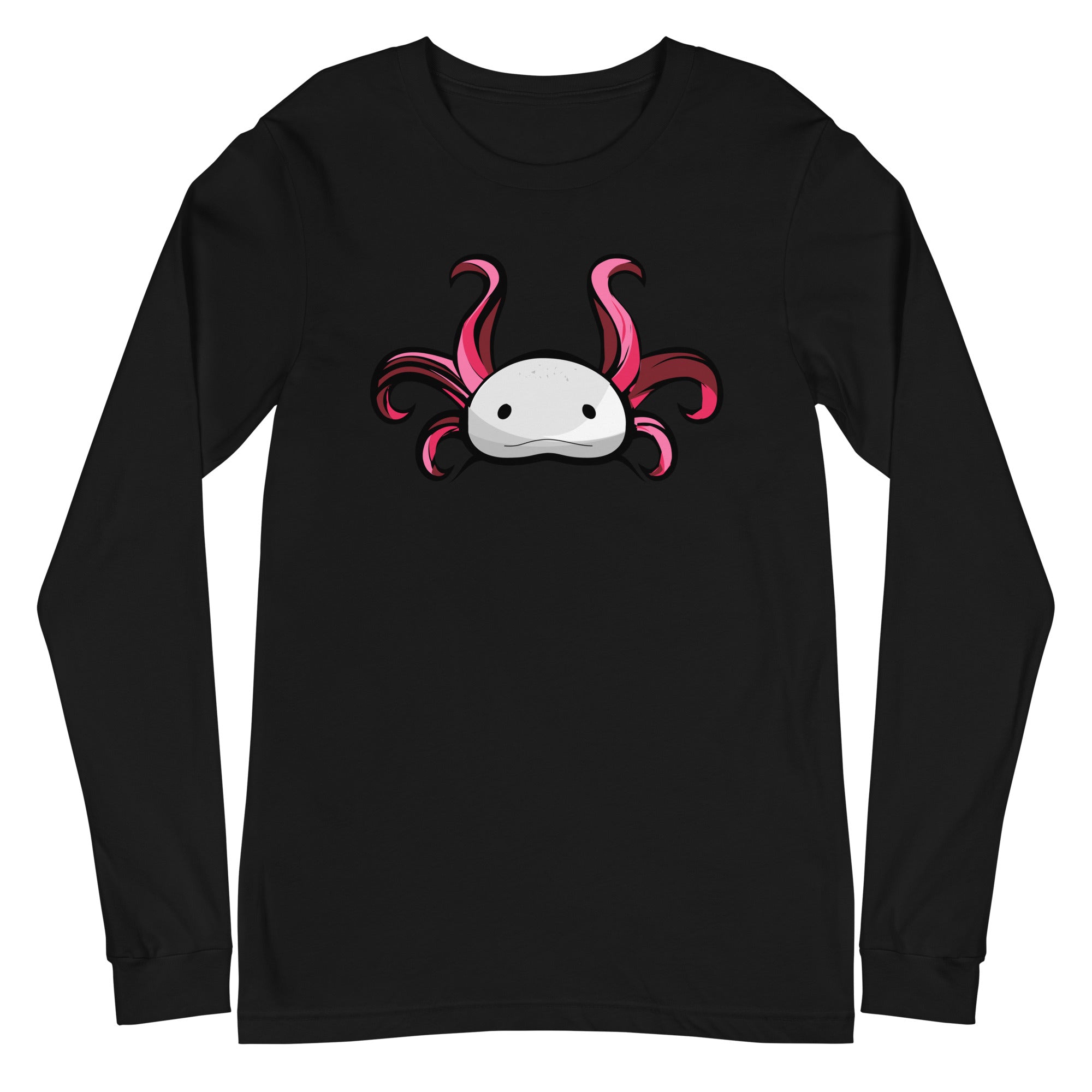 Axolotl Planet Logo Mark axolotl Long Sleeve Tee mockup