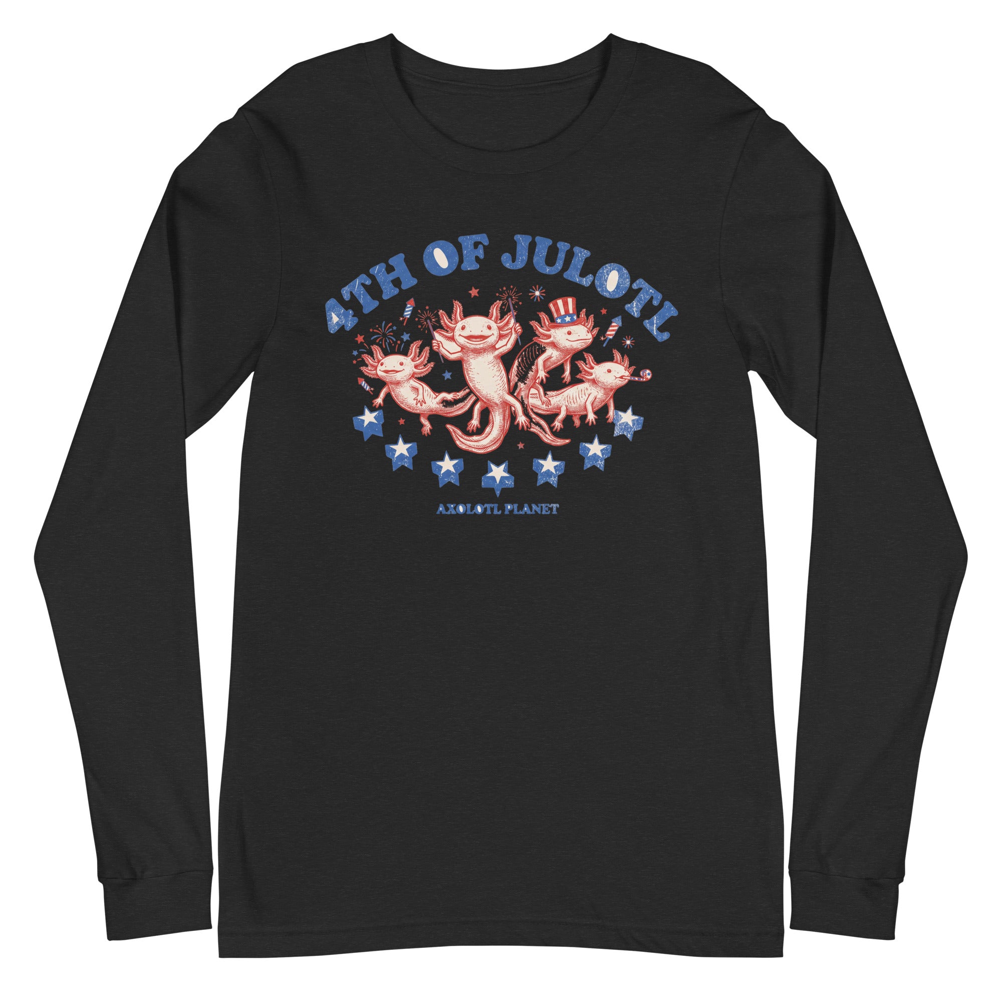 4th of Julotl Parade axolotl Long Sleeve Tee mockup