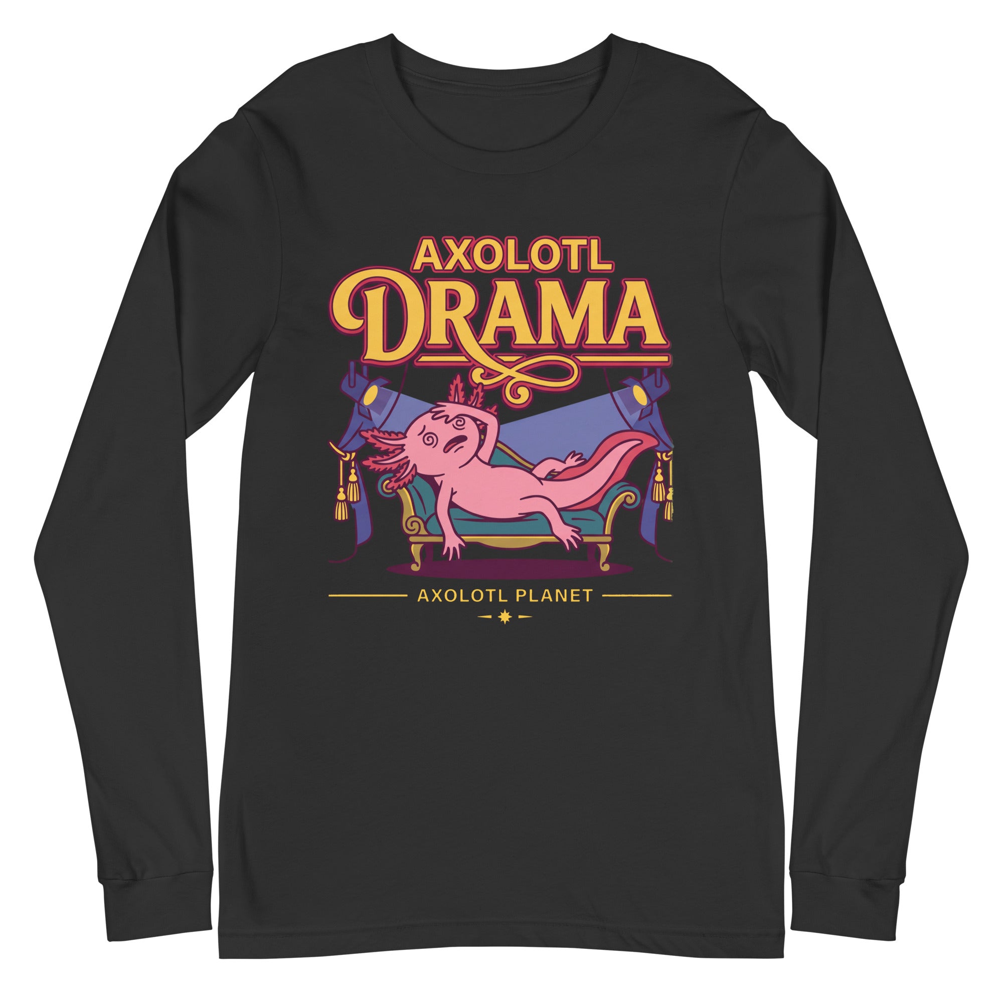 Axolotl Drama axolotl Long Sleeve Tee mockup
