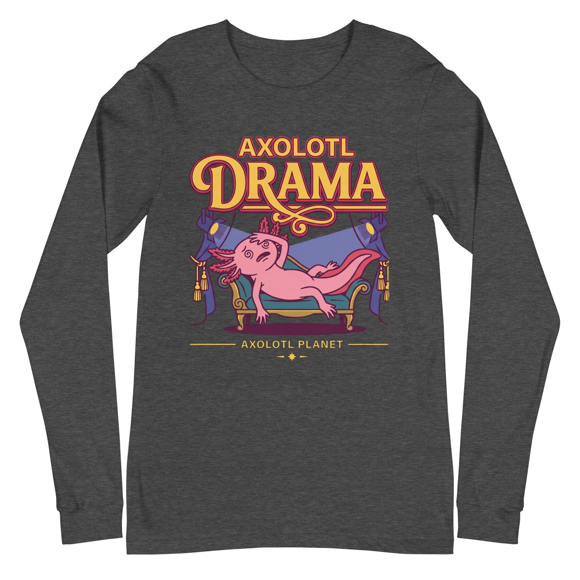Axolotl Drama axolotl Long Sleeve Tee mockup