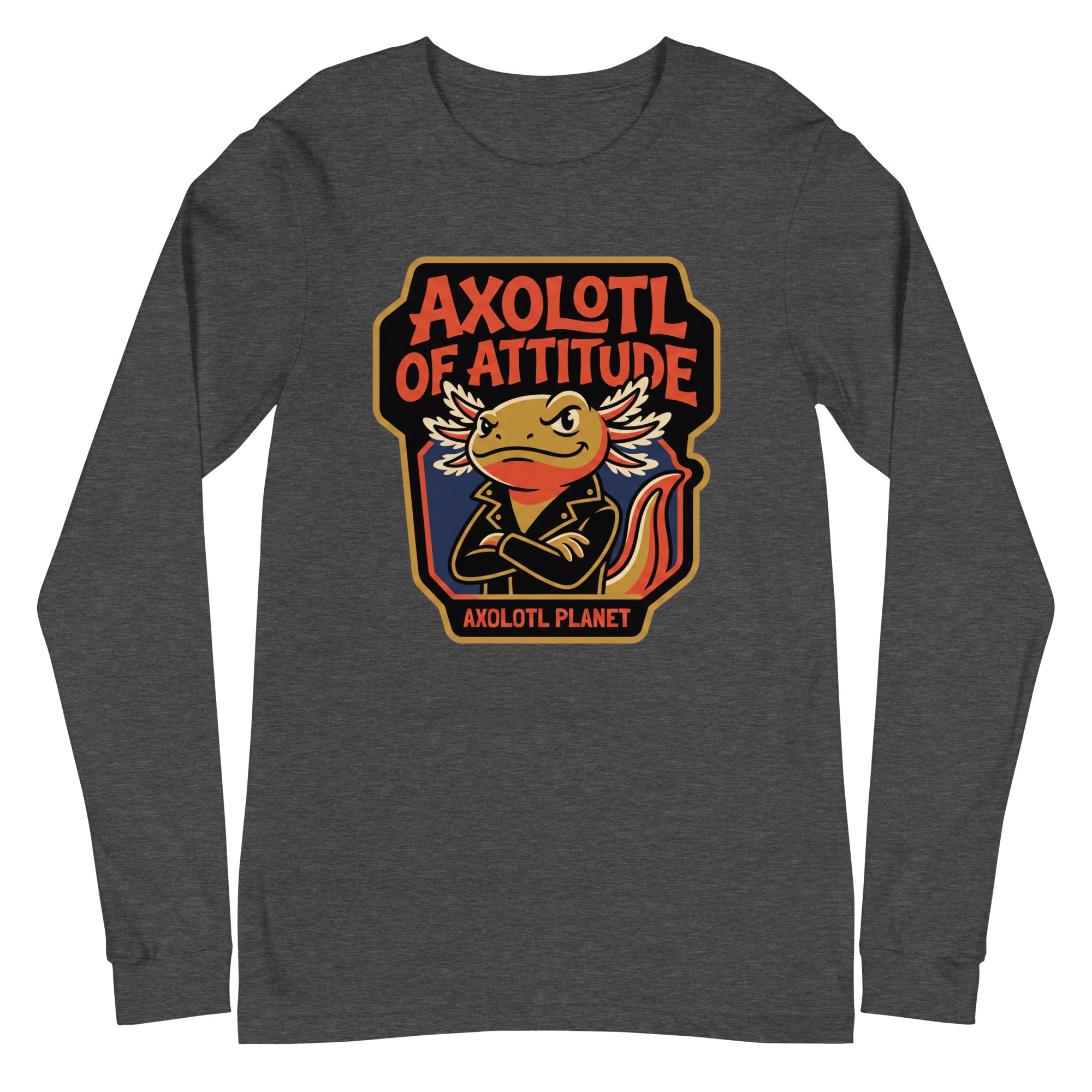 Axolotl of Attitude axolotl Long Sleeve Tee mockup