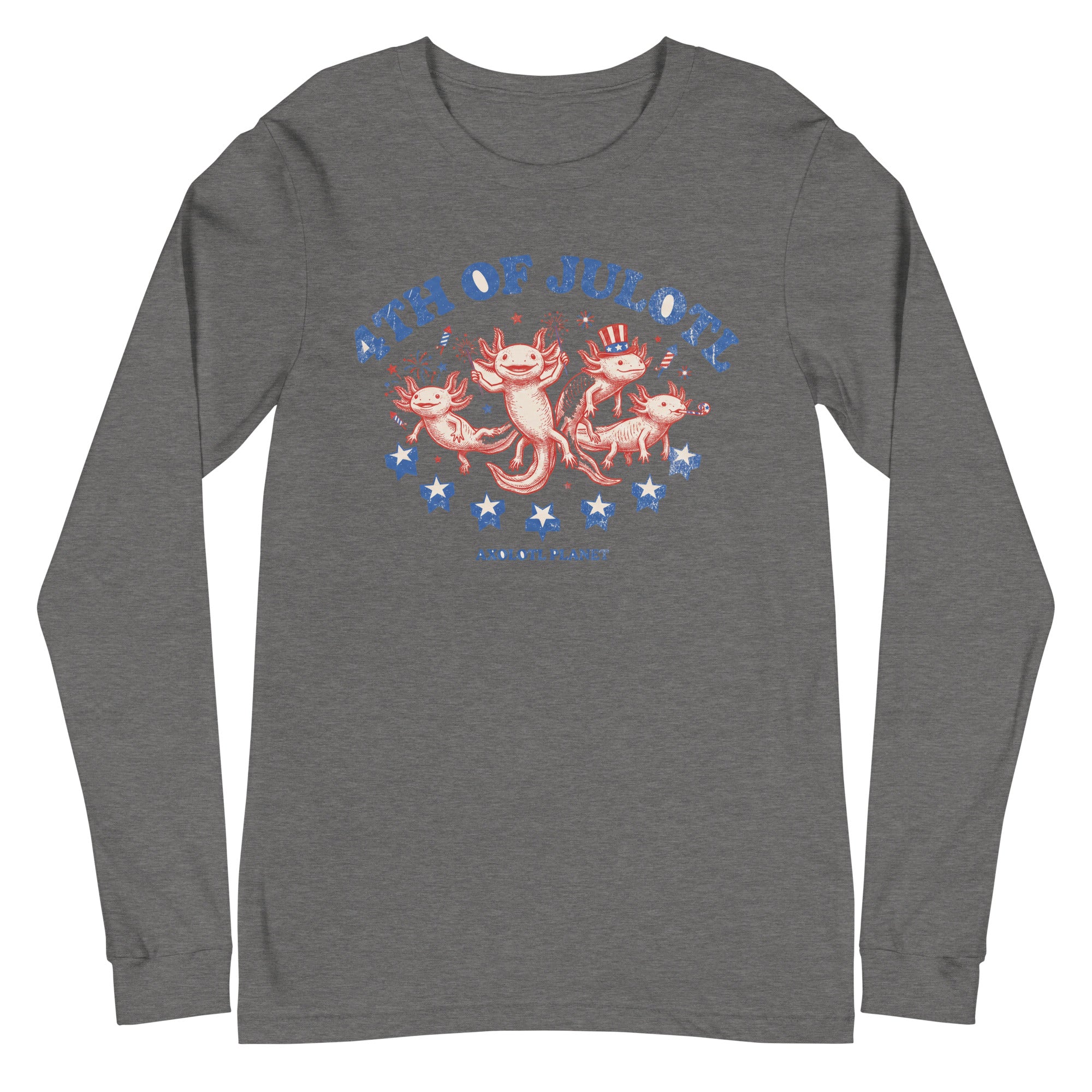4th of Julotl Parade axolotl Long Sleeve Tee mockup