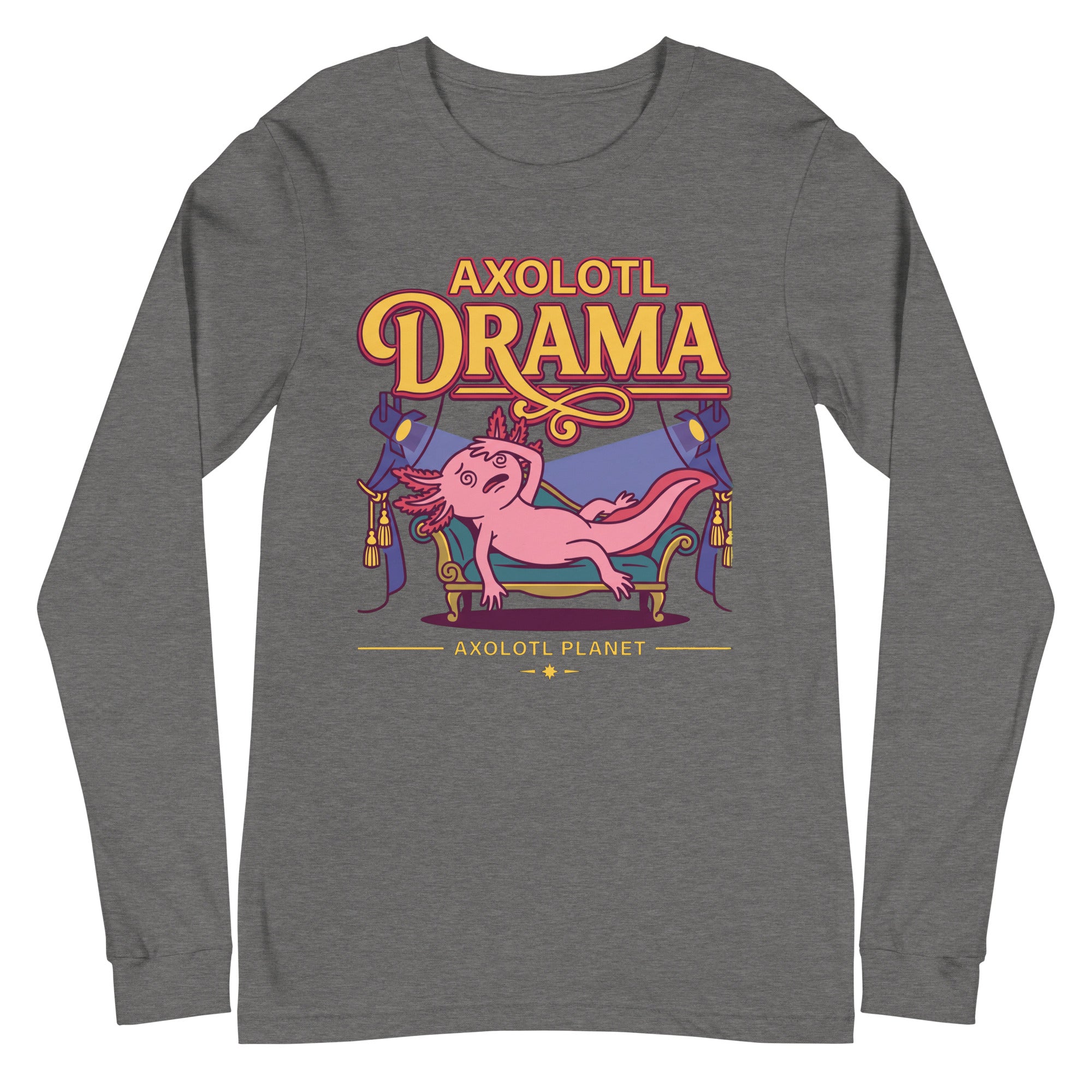 Axolotl Drama axolotl Long Sleeve Tee mockup