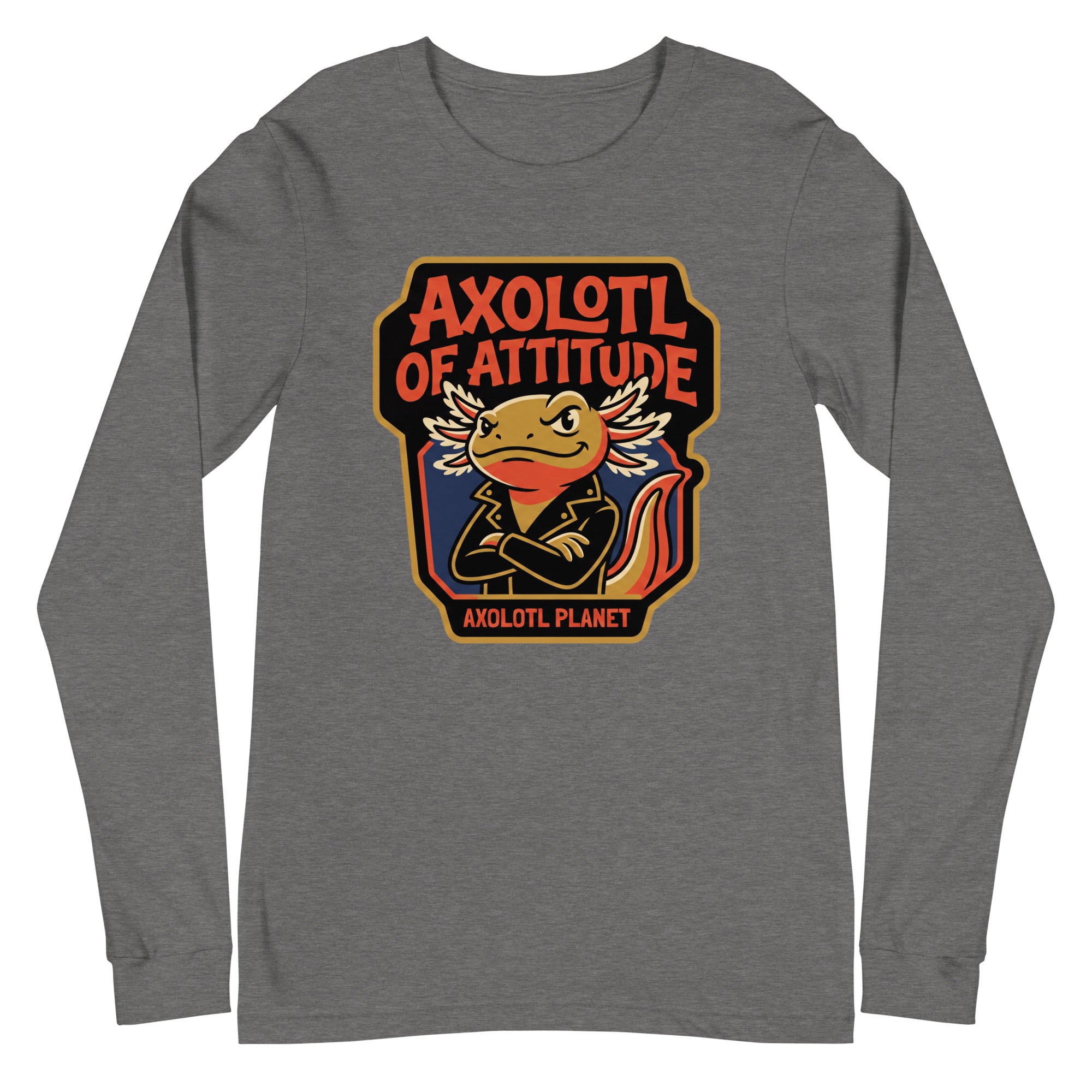 Axolotl of Attitude axolotl Long Sleeve Tee mockup