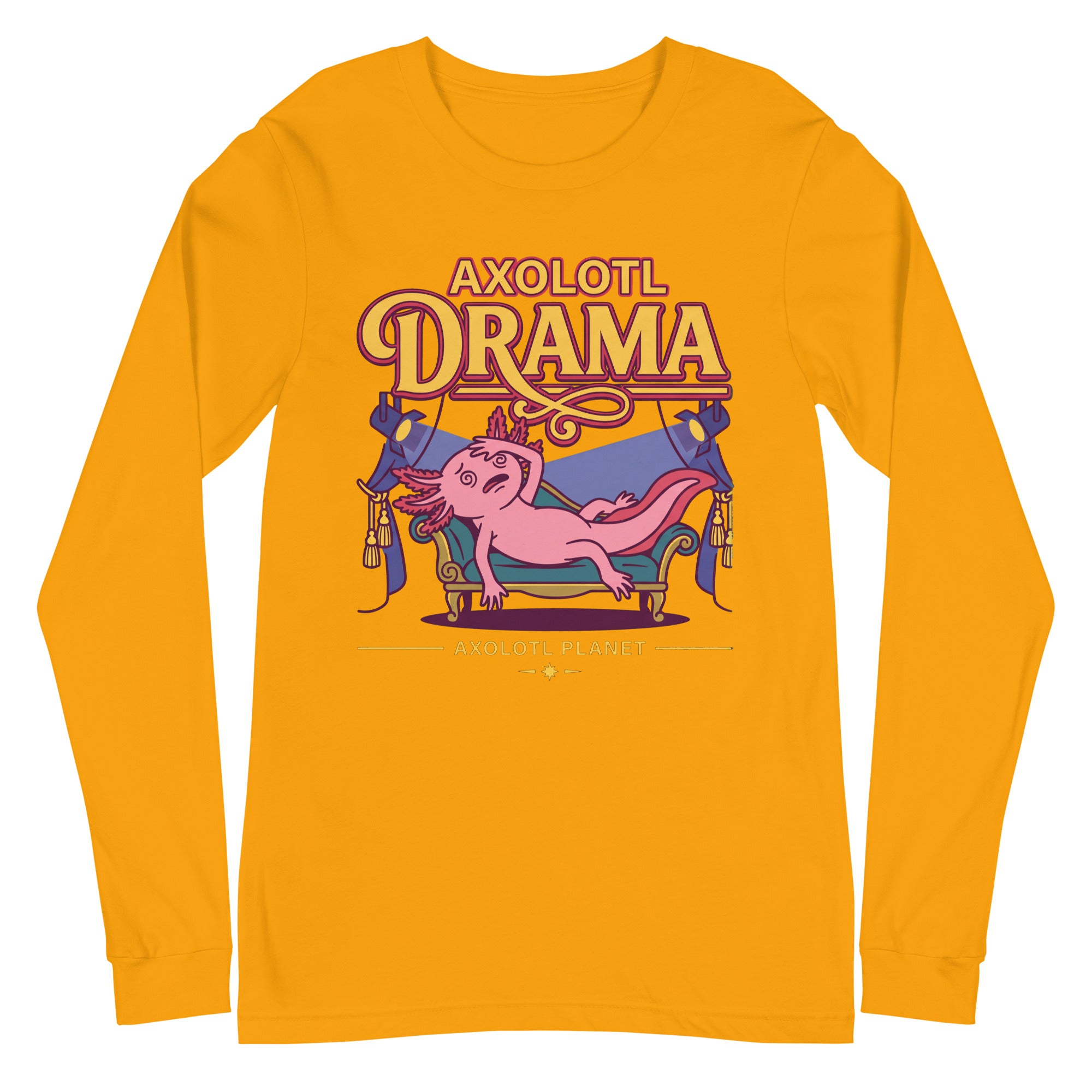 Axolotl Drama axolotl Long Sleeve Tee mockup