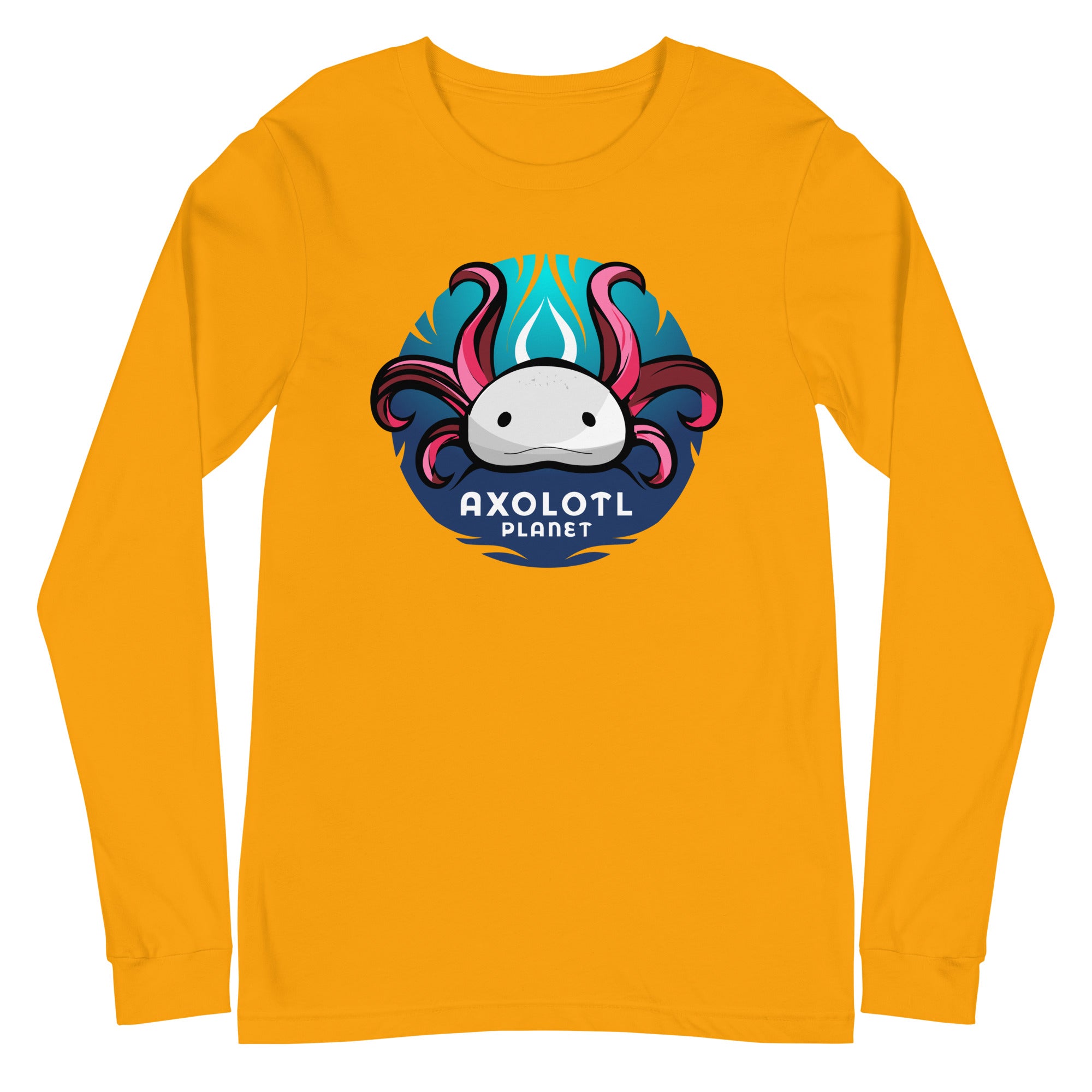 Axolotl Planet Logo axolotl Long Sleeve Tee mockup