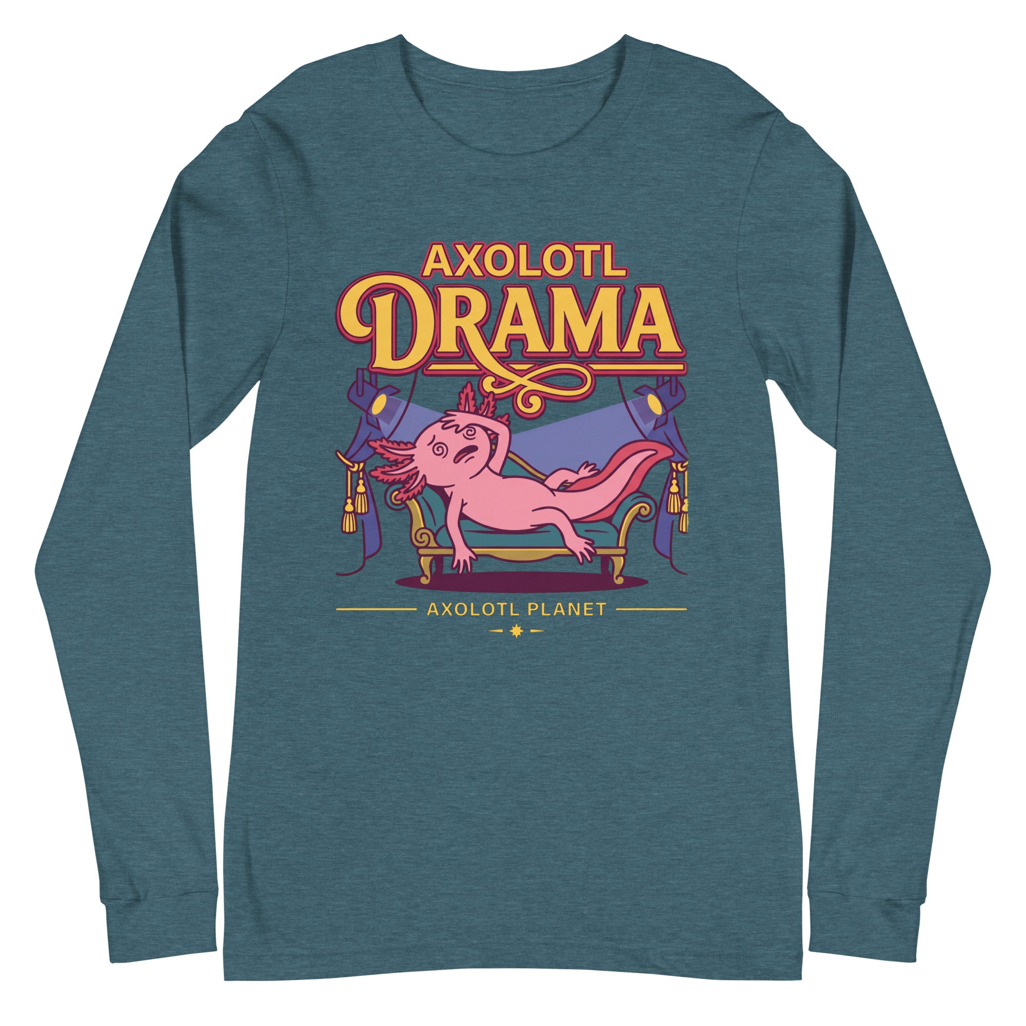 Axolotl Drama axolotl Long Sleeve Tee mockup