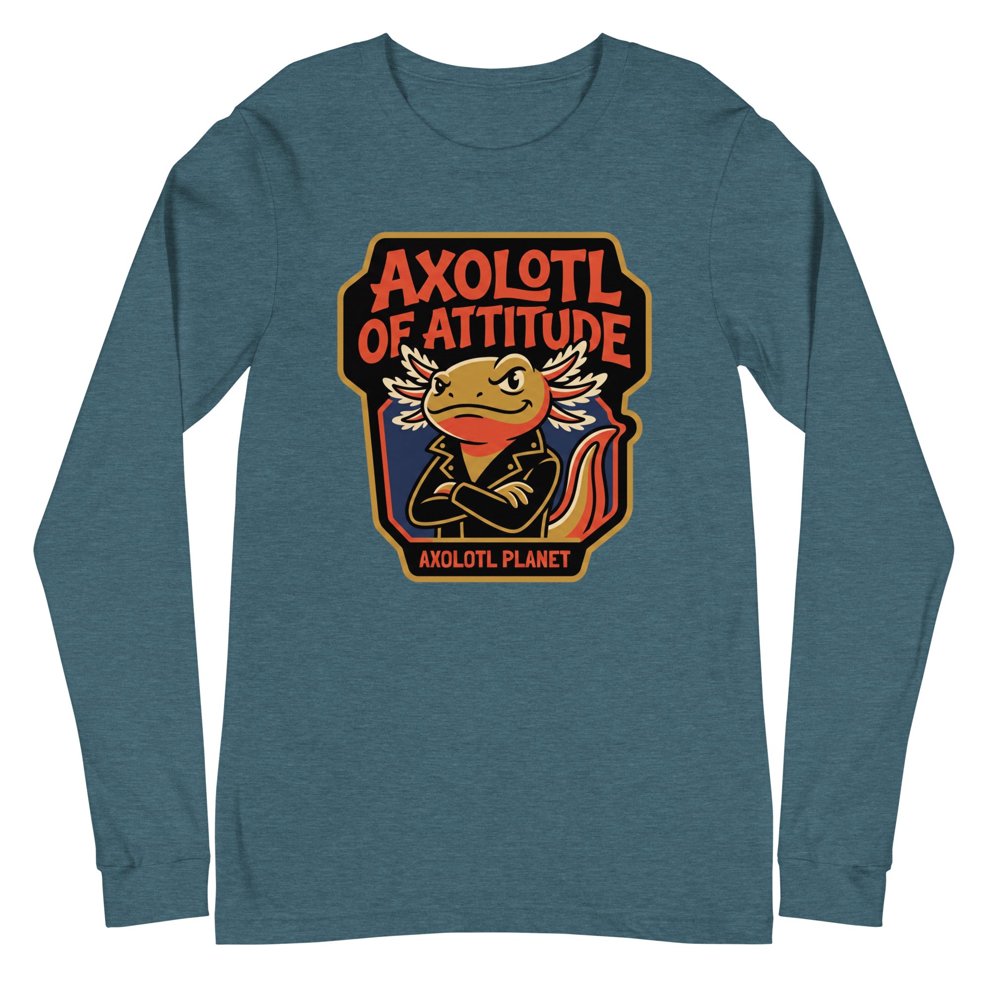 Axolotl of Attitude axolotl Long Sleeve Tee mockup
