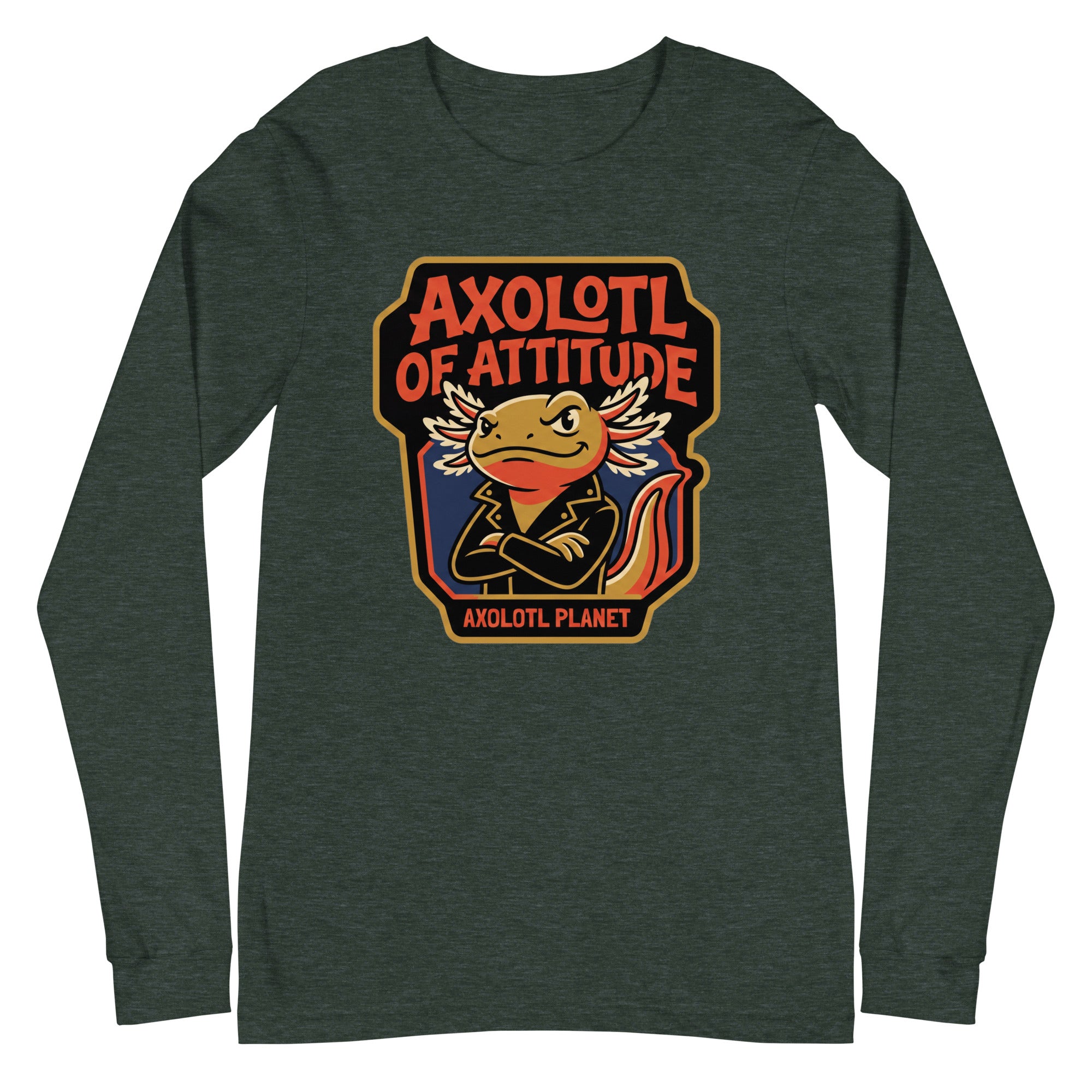 Axolotl of Attitude axolotl Long Sleeve Tee mockup