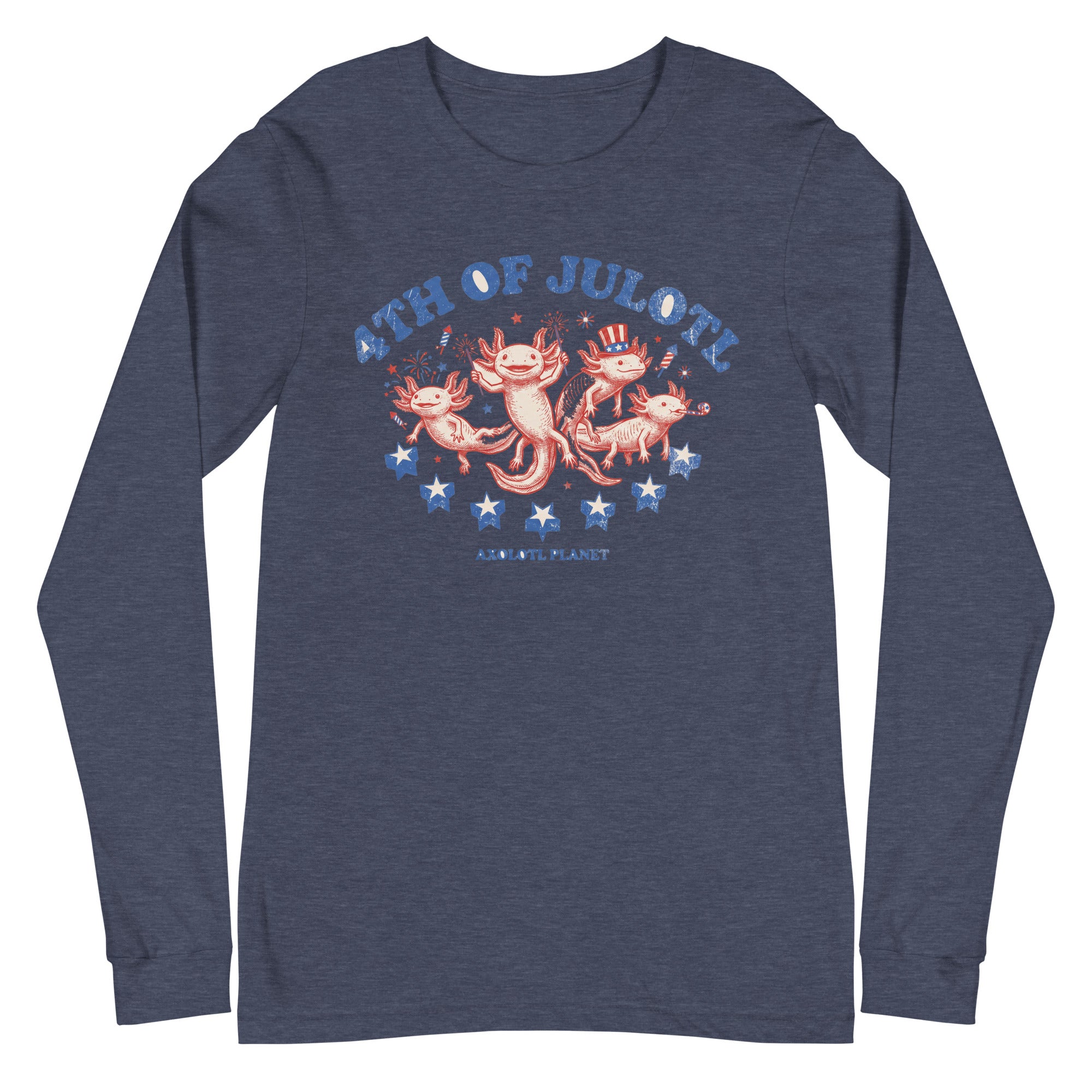 4th of Julotl Parade axolotl Long Sleeve Tee mockup