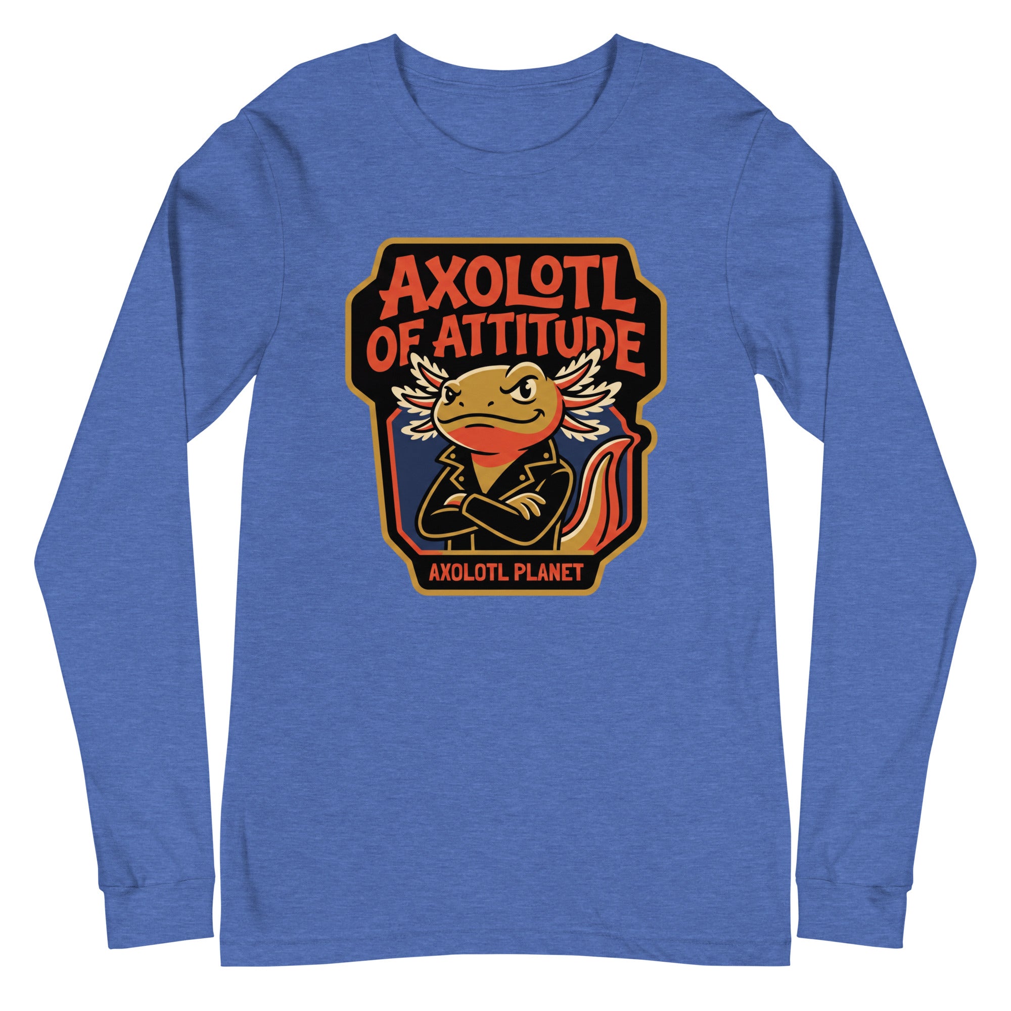 Axolotl of Attitude axolotl Long Sleeve Tee mockup