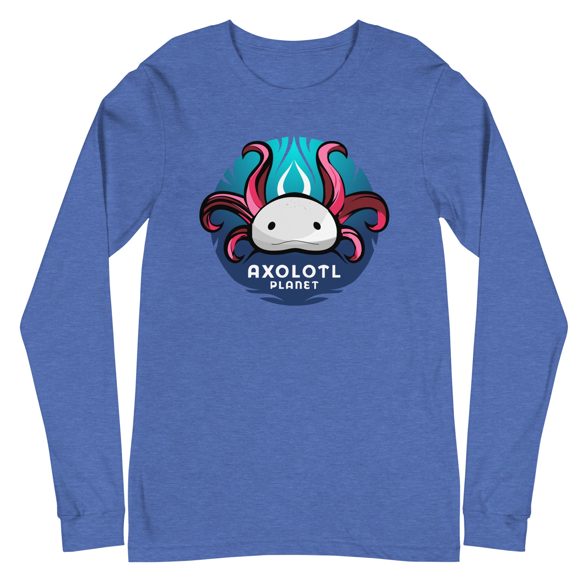 Axolotl Planet Logo axolotl Long Sleeve Tee mockup