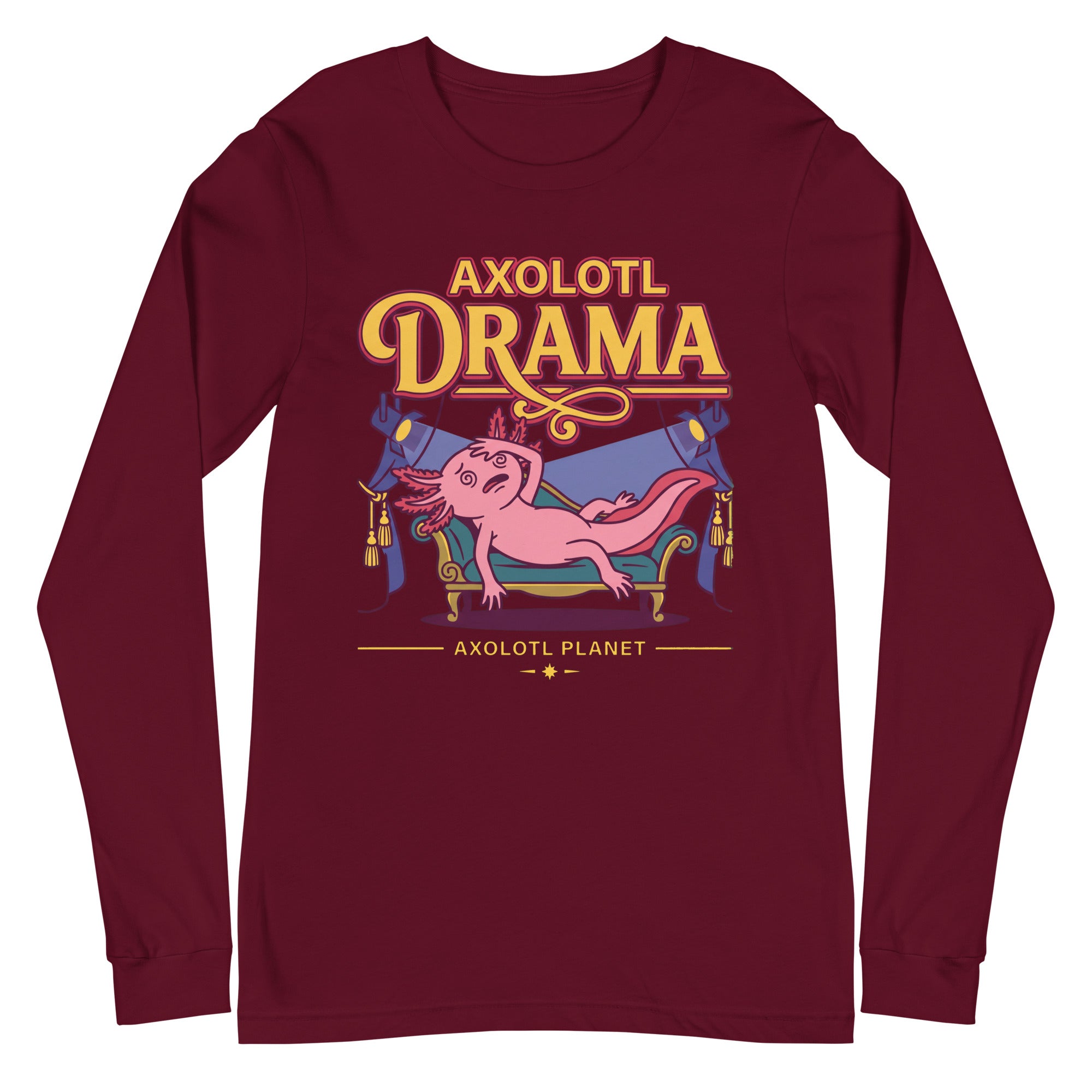 Axolotl Drama axolotl Long Sleeve Tee mockup