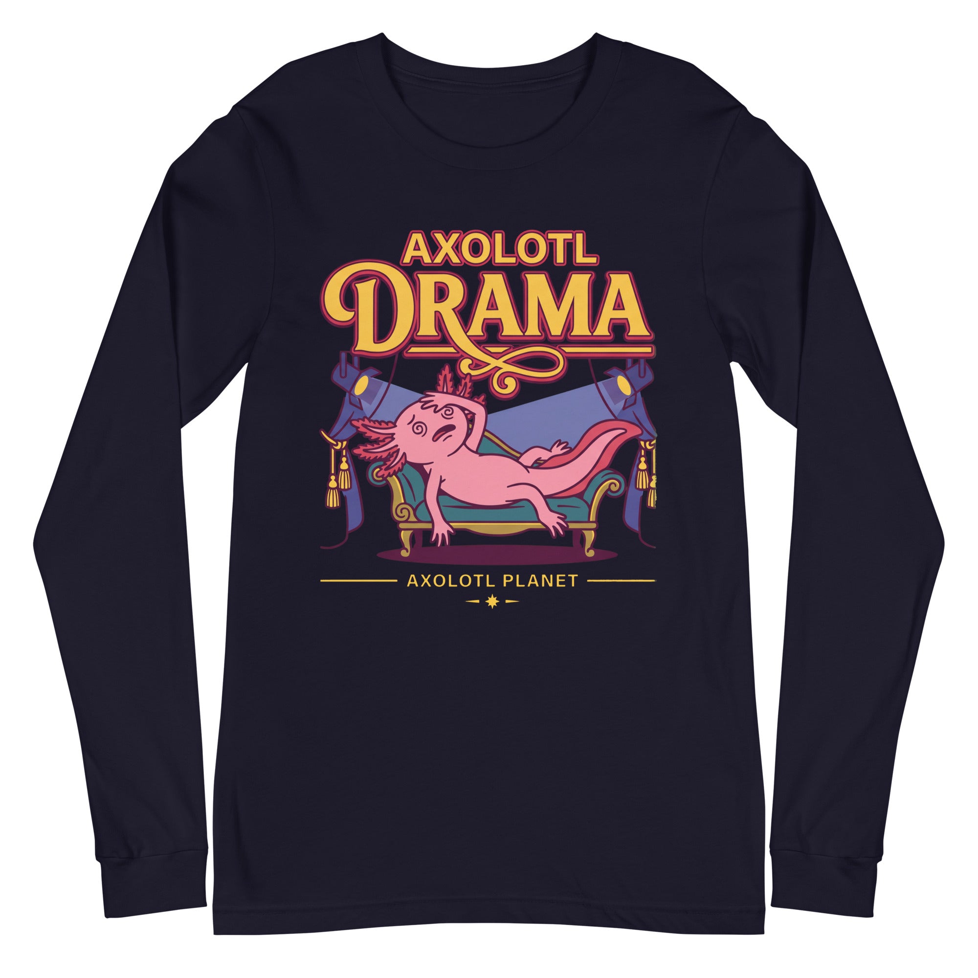 Axolotl Drama axolotl Long Sleeve Tee mockup