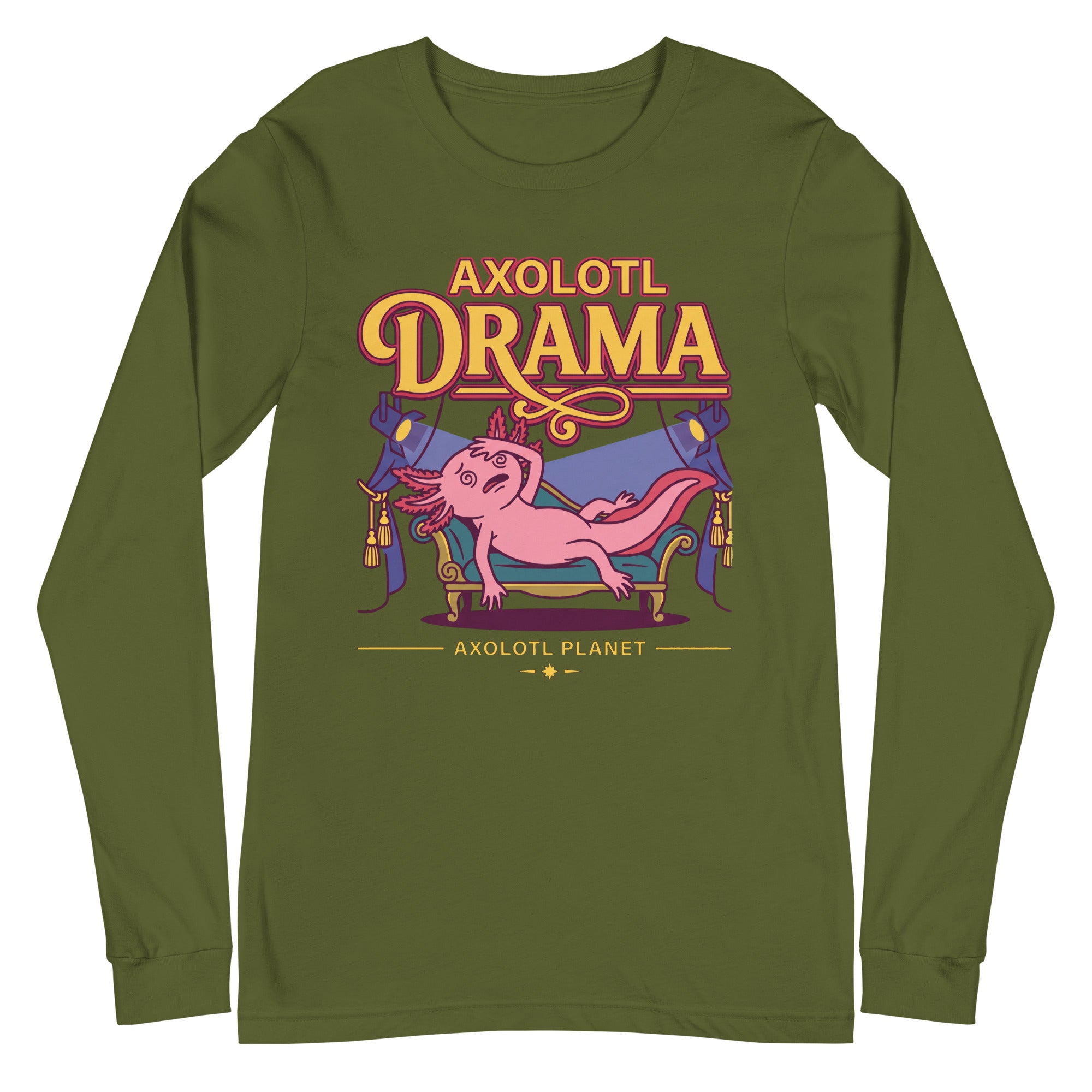 Axolotl Drama axolotl Long Sleeve Tee mockup