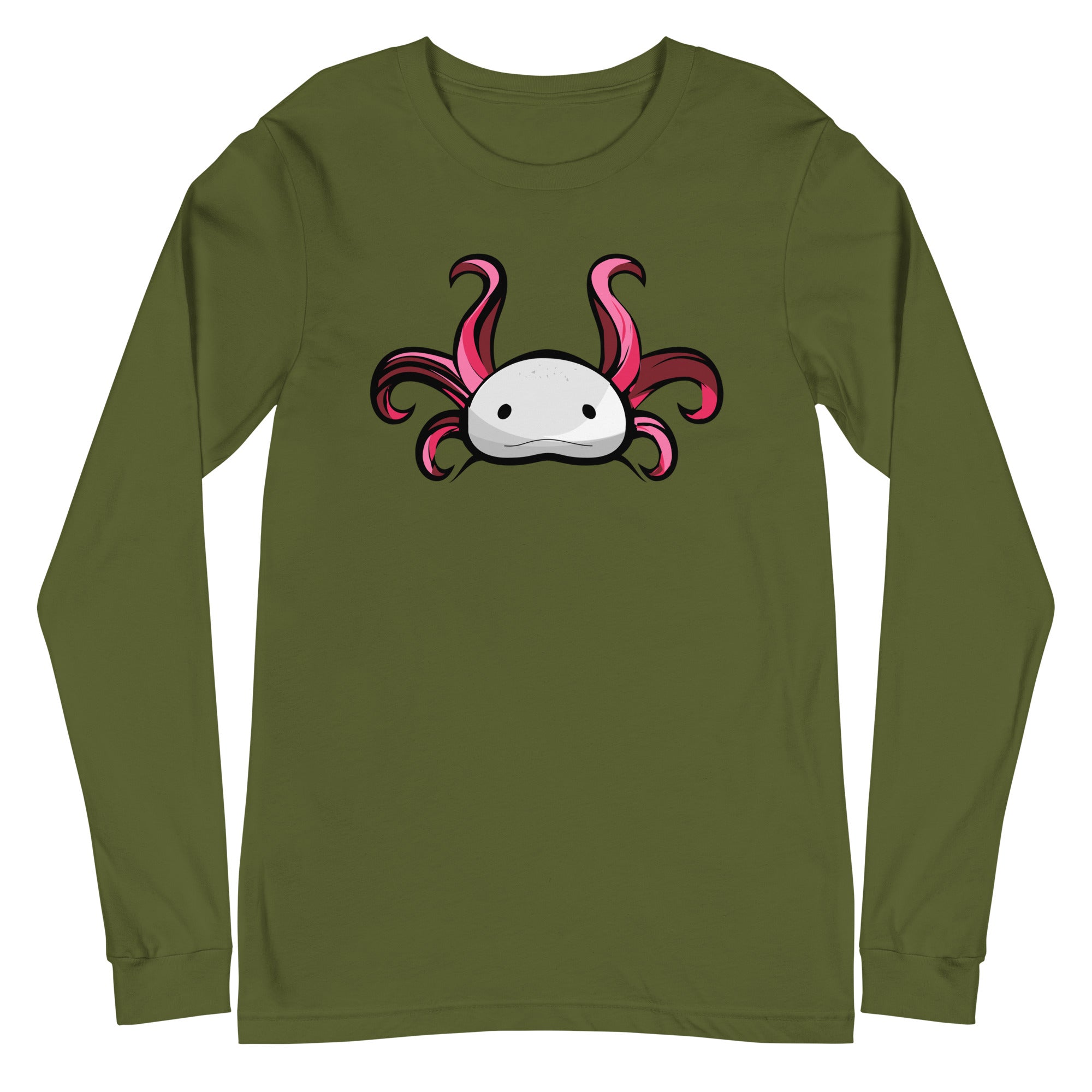 Axolotl Planet Logo Mark axolotl Long Sleeve Tee mockup