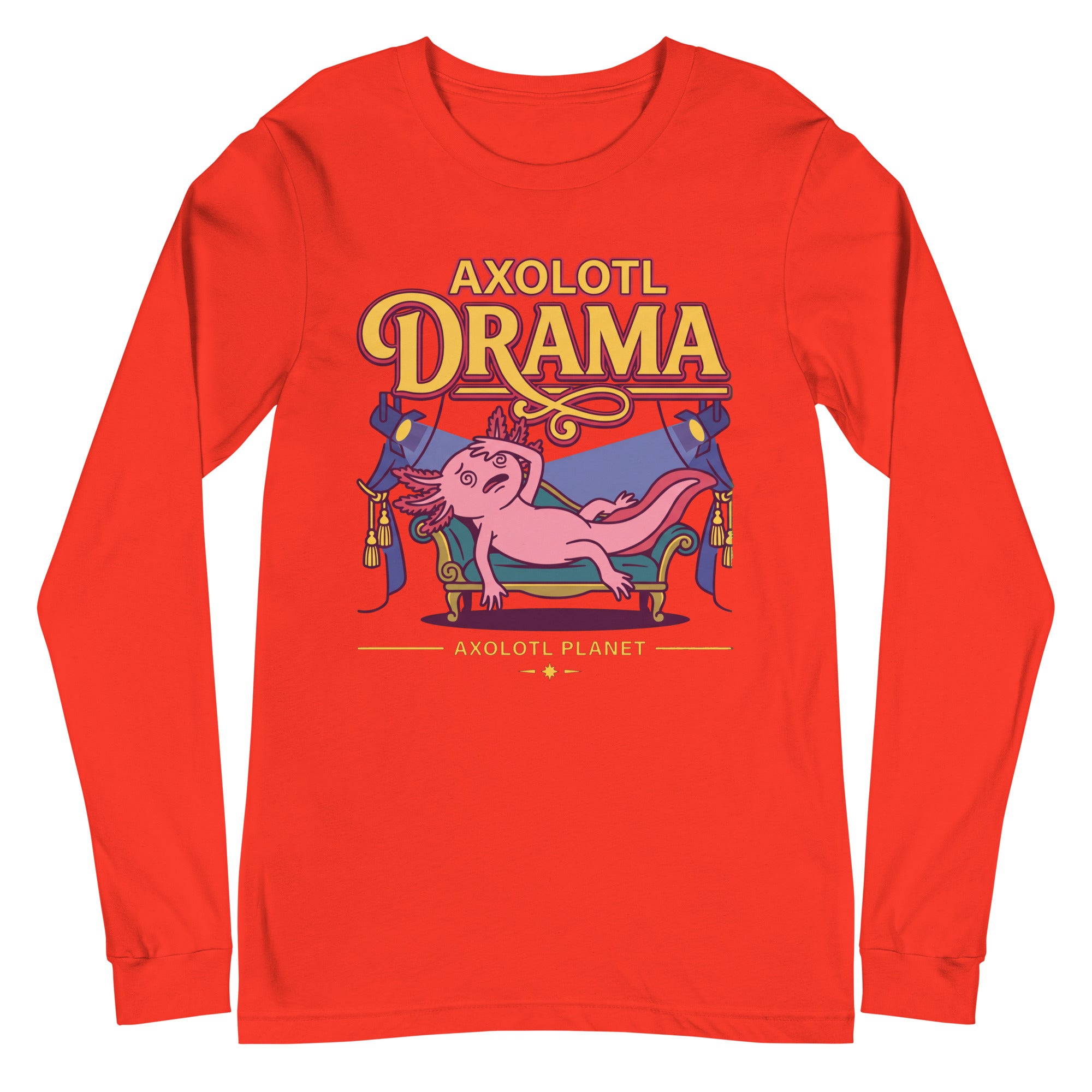 Axolotl Drama axolotl Long Sleeve Tee mockup