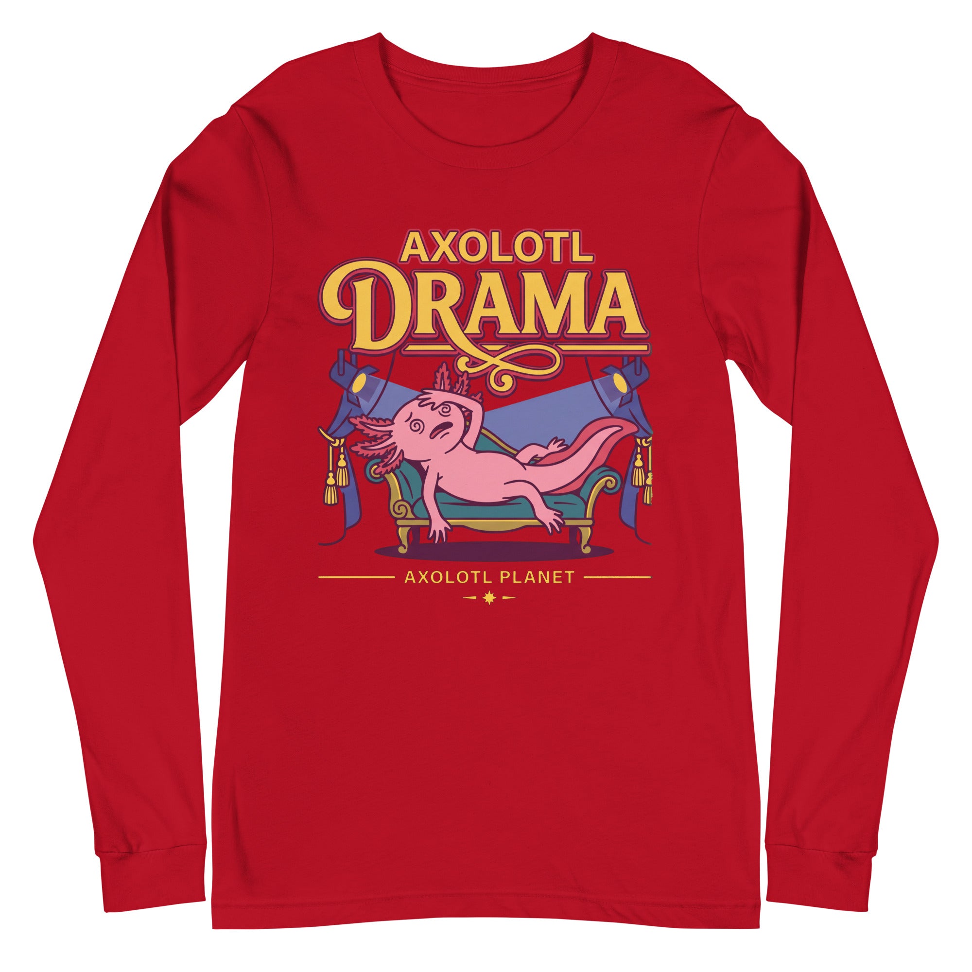 Axolotl Drama axolotl Long Sleeve Tee mockup