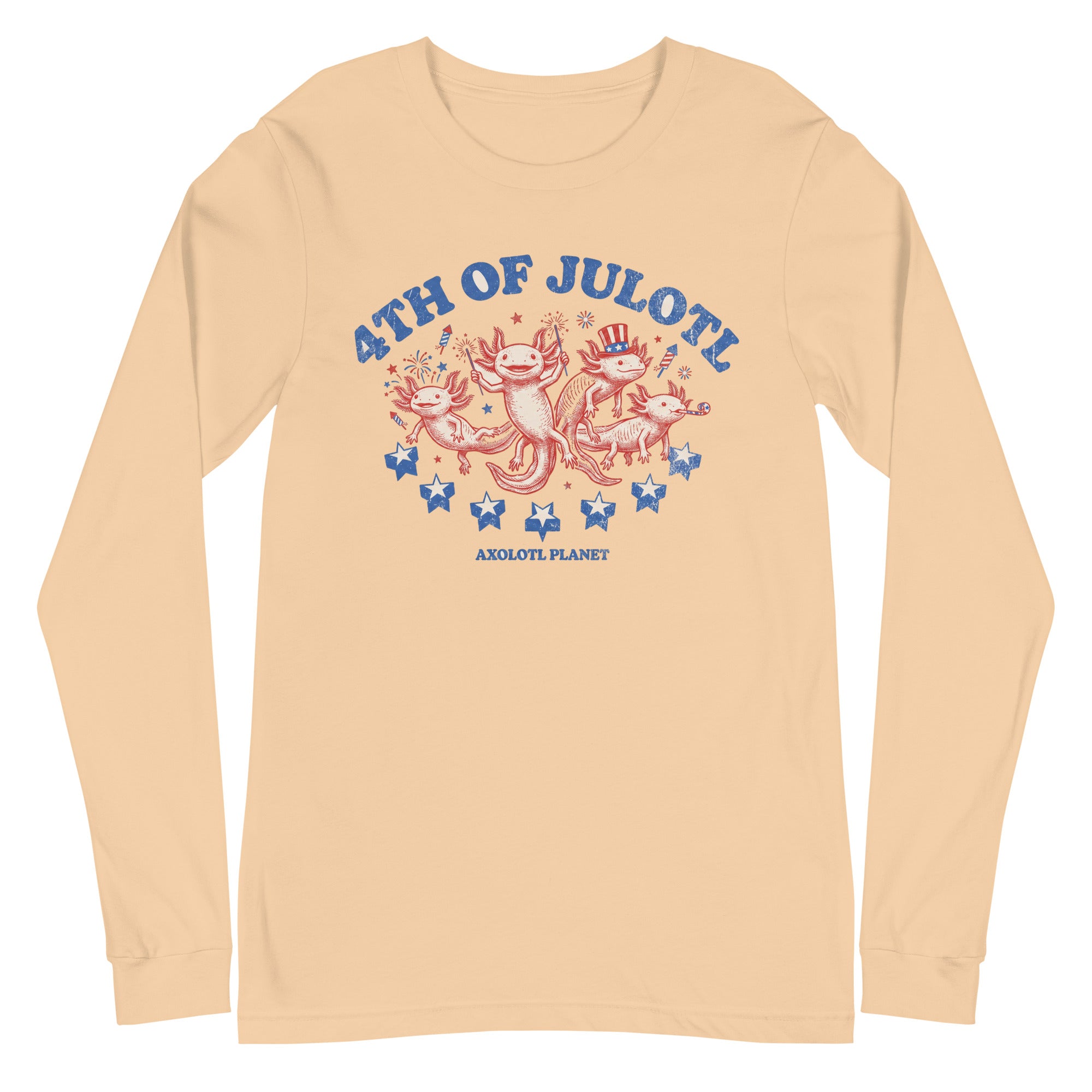 4th of Julotl Parade axolotl Long Sleeve Tee mockup
