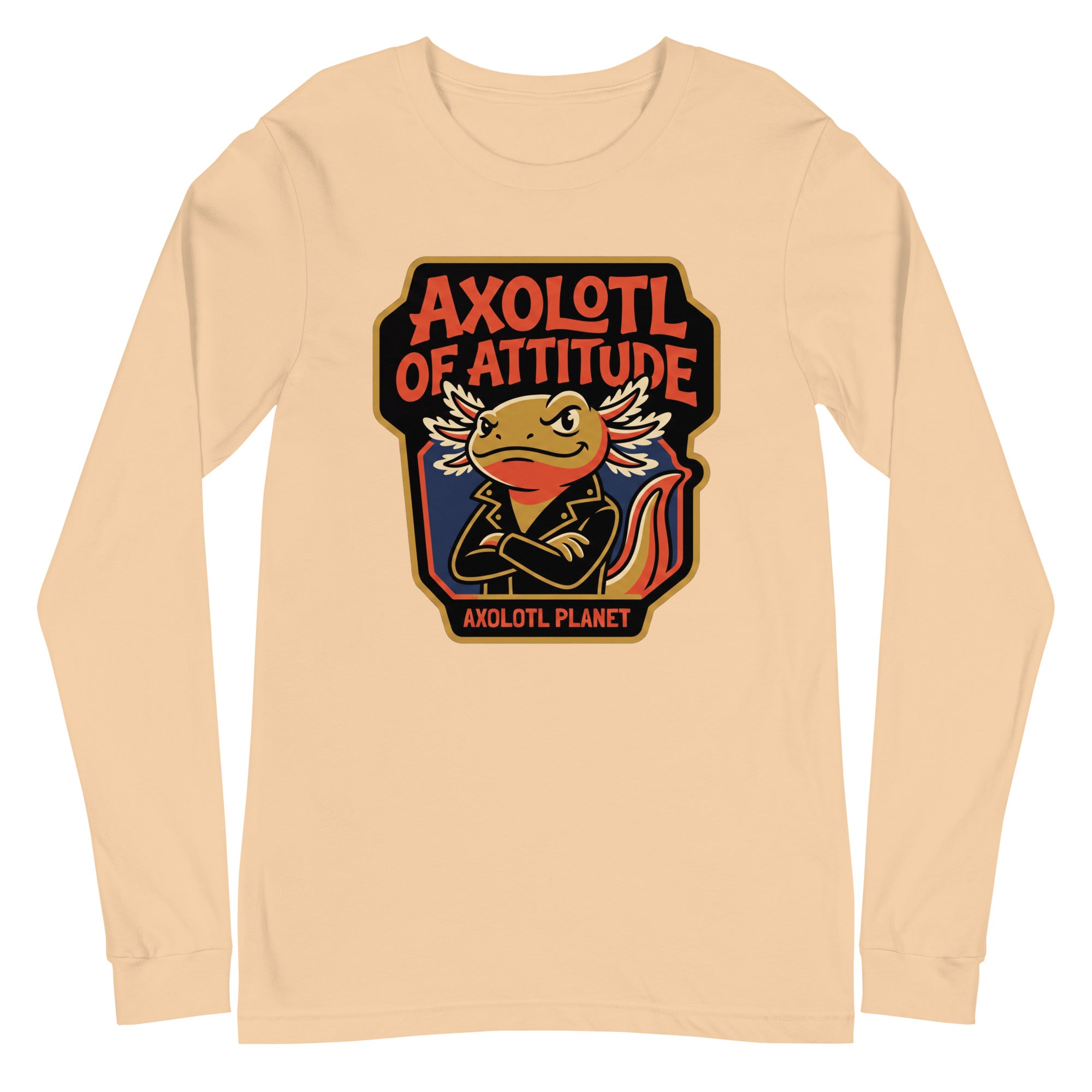 Axolotl of Attitude axolotl Long Sleeve Tee mockup
