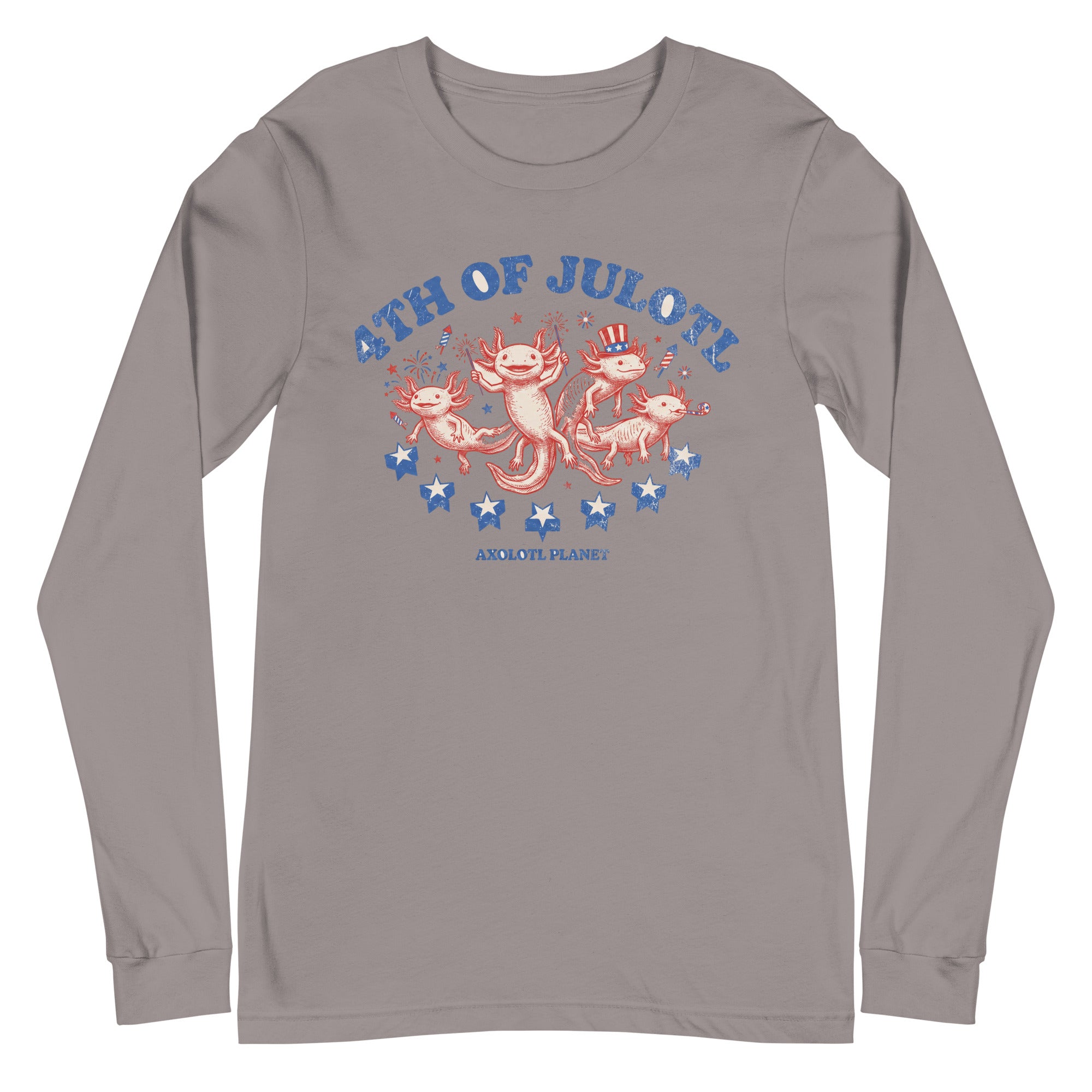 4th of Julotl Parade axolotl Long Sleeve Tee mockup