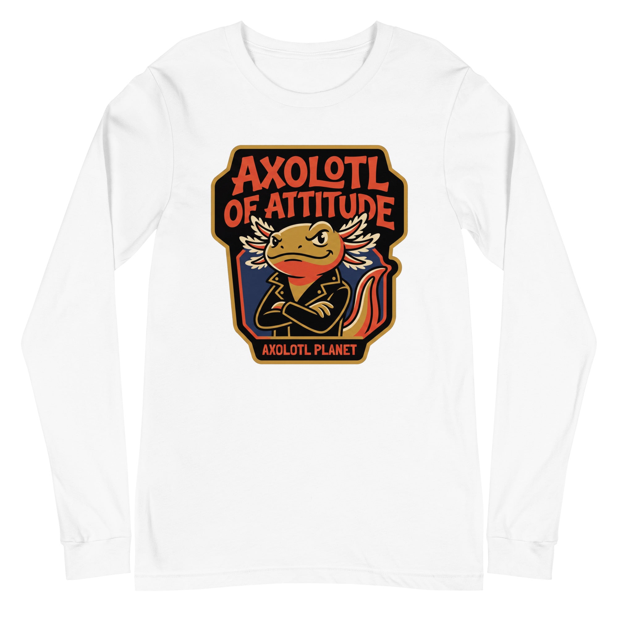 Axolotl of Attitude axolotl Long Sleeve Tee mockup