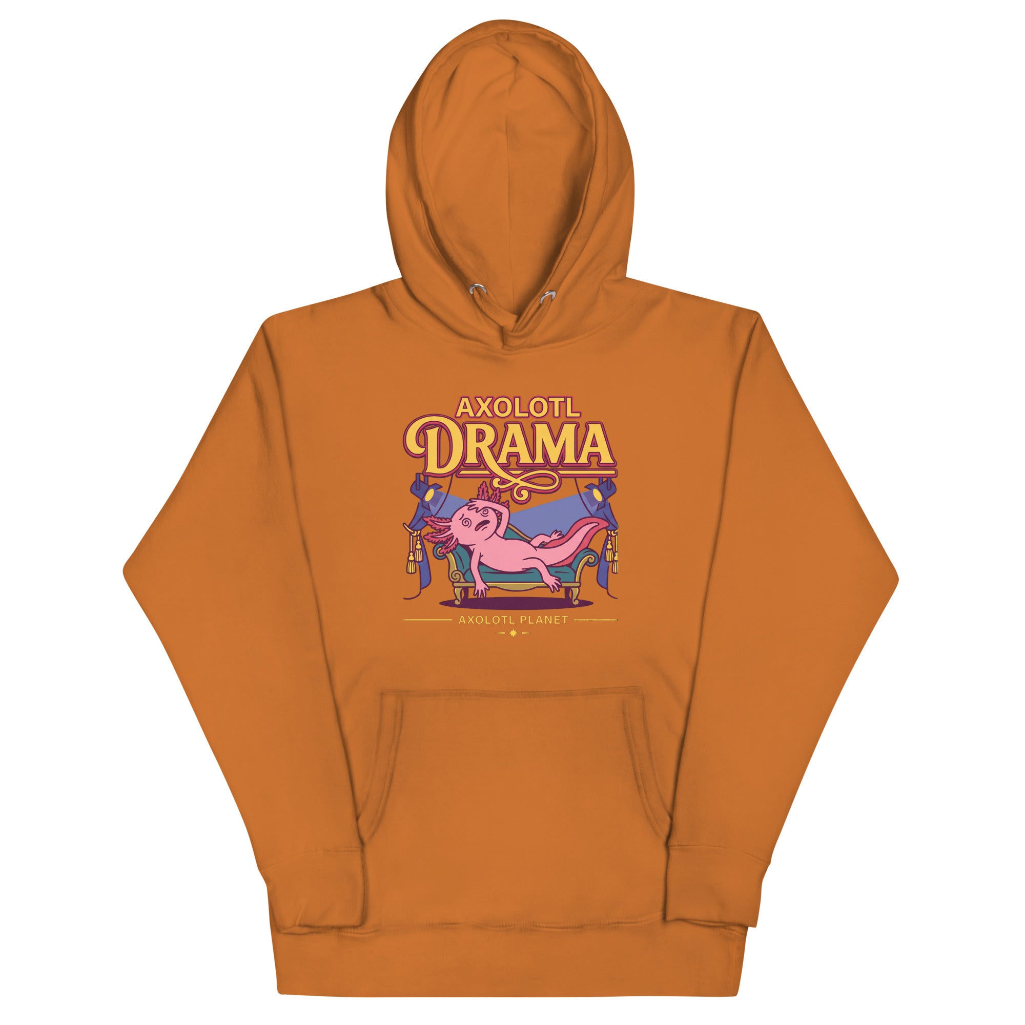 Axolotl Drama axolotl Premium Hoodie mockup