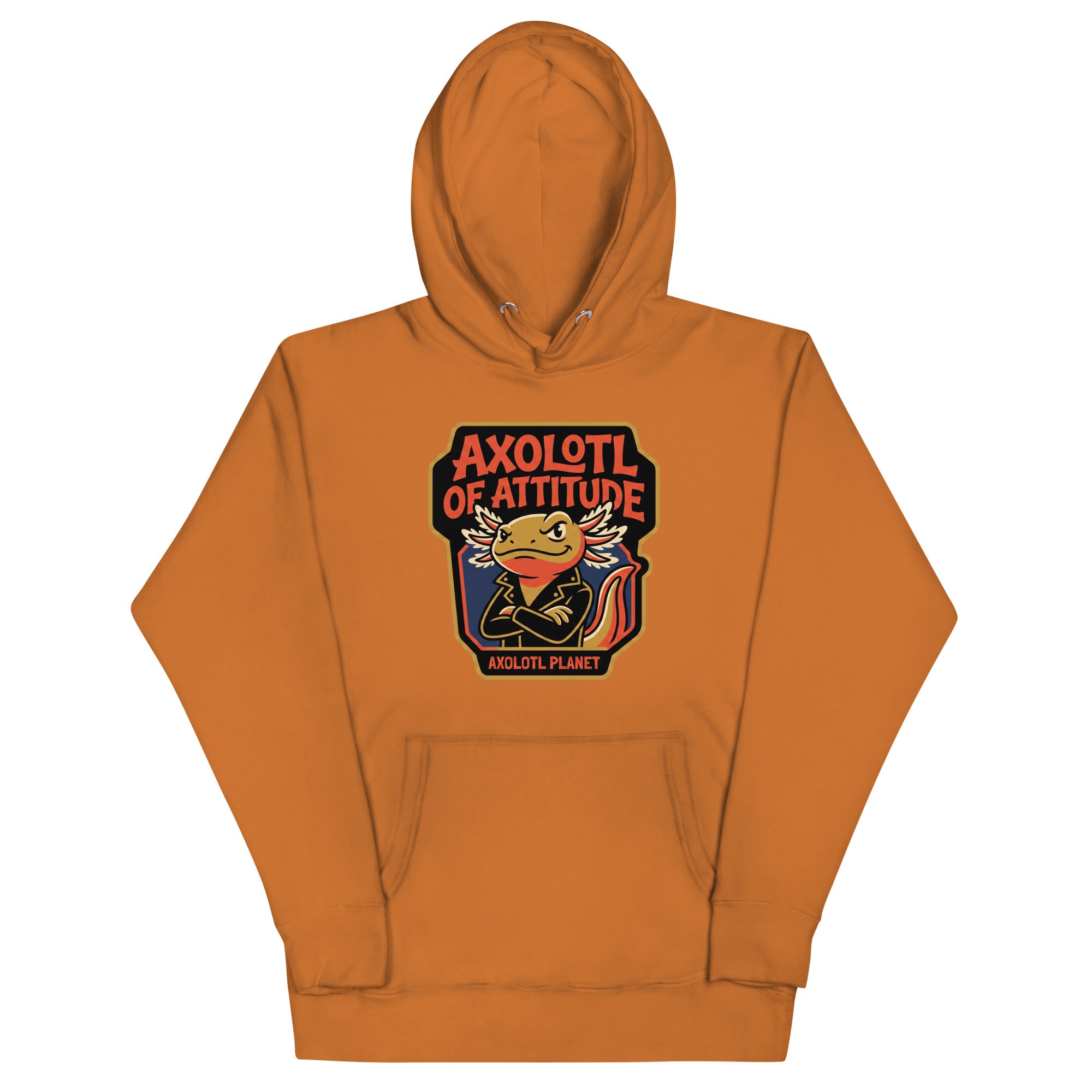 Axolotl of Attitude axolotl Premium Hoodie mockup