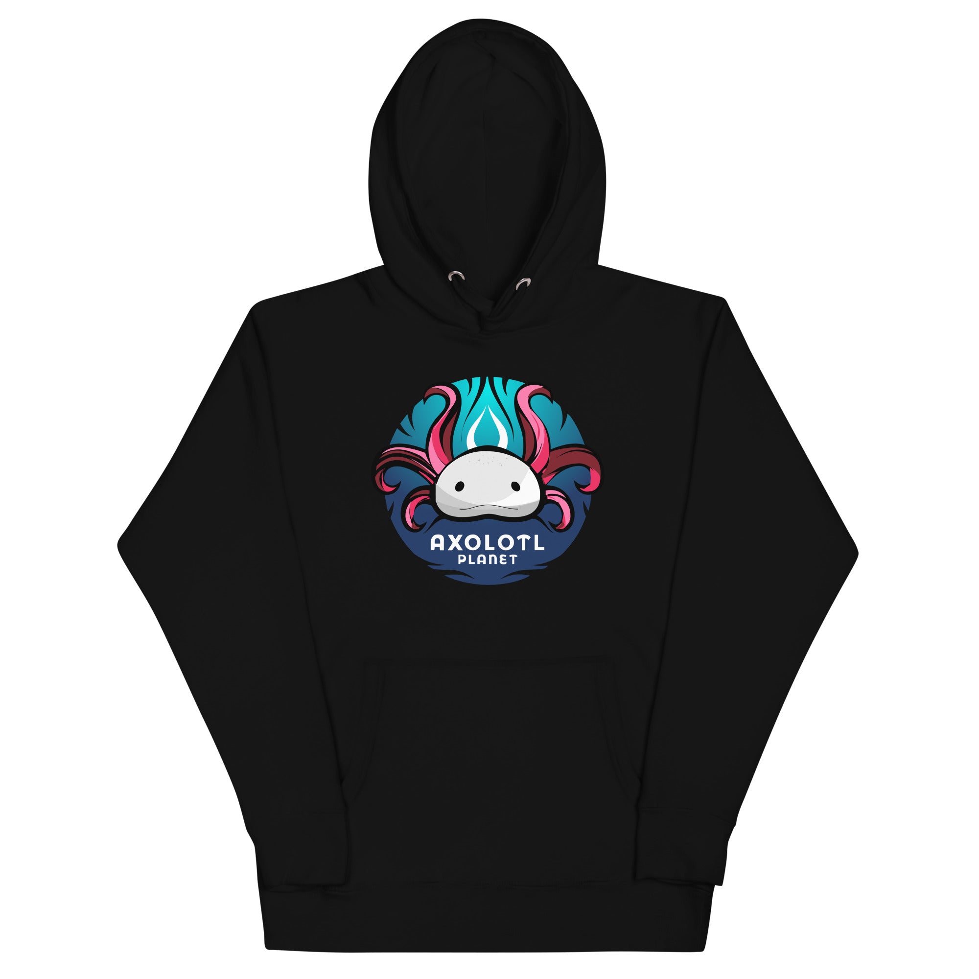 Axolotl Planet Logo axolotl Premium Hoodie mockup