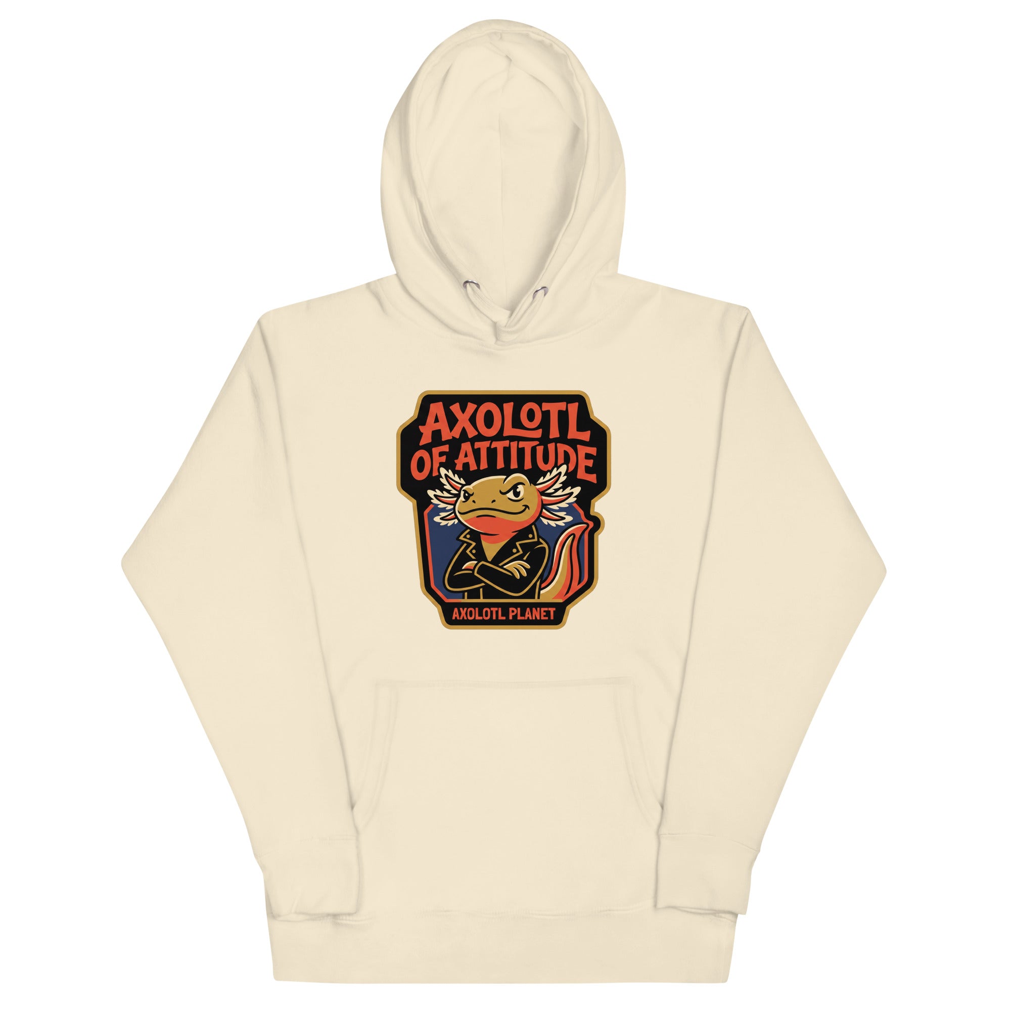 Axolotl of Attitude axolotl Premium Hoodie mockup