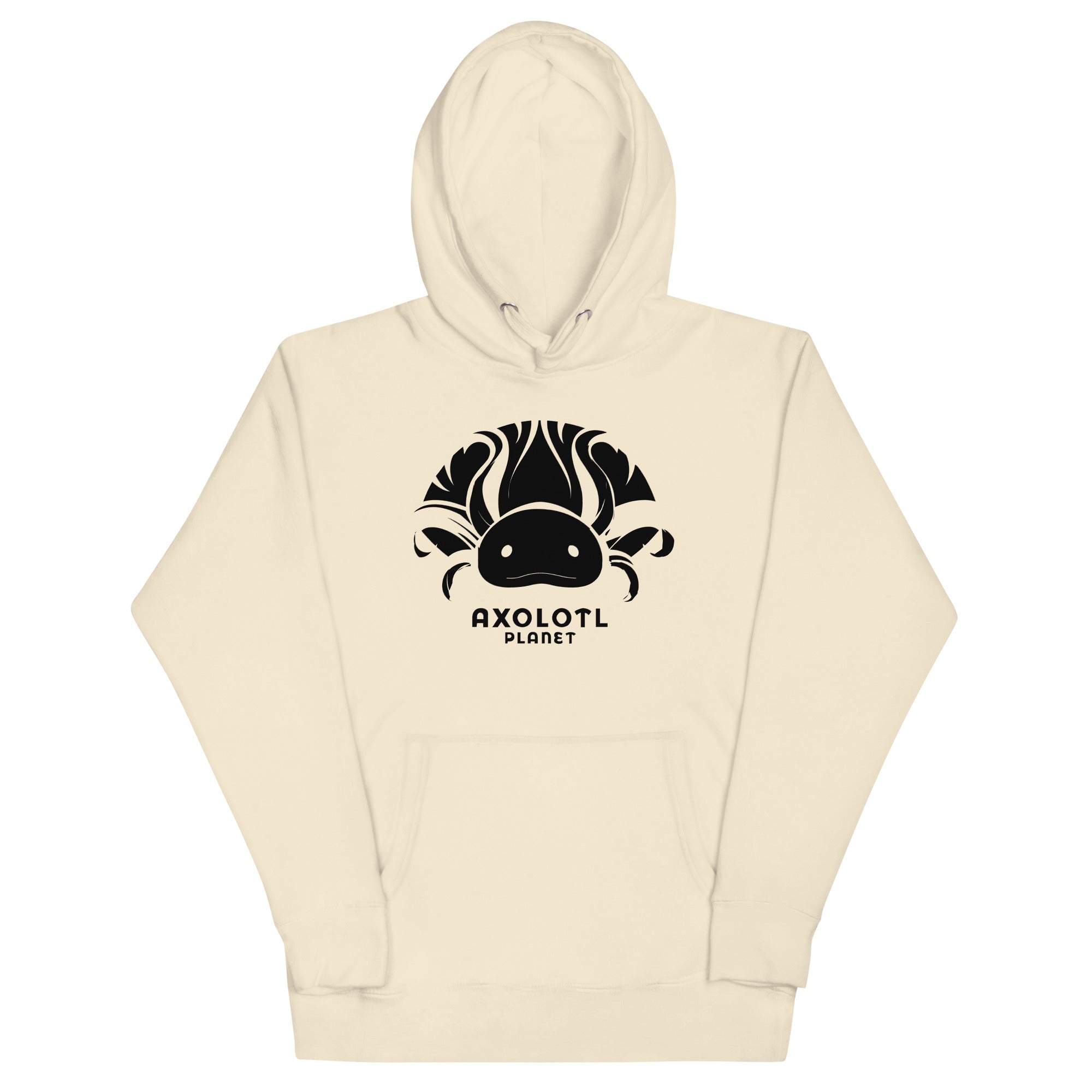 Axolotl Planet Logo (Black) axolotl Premium Hoodie mockup