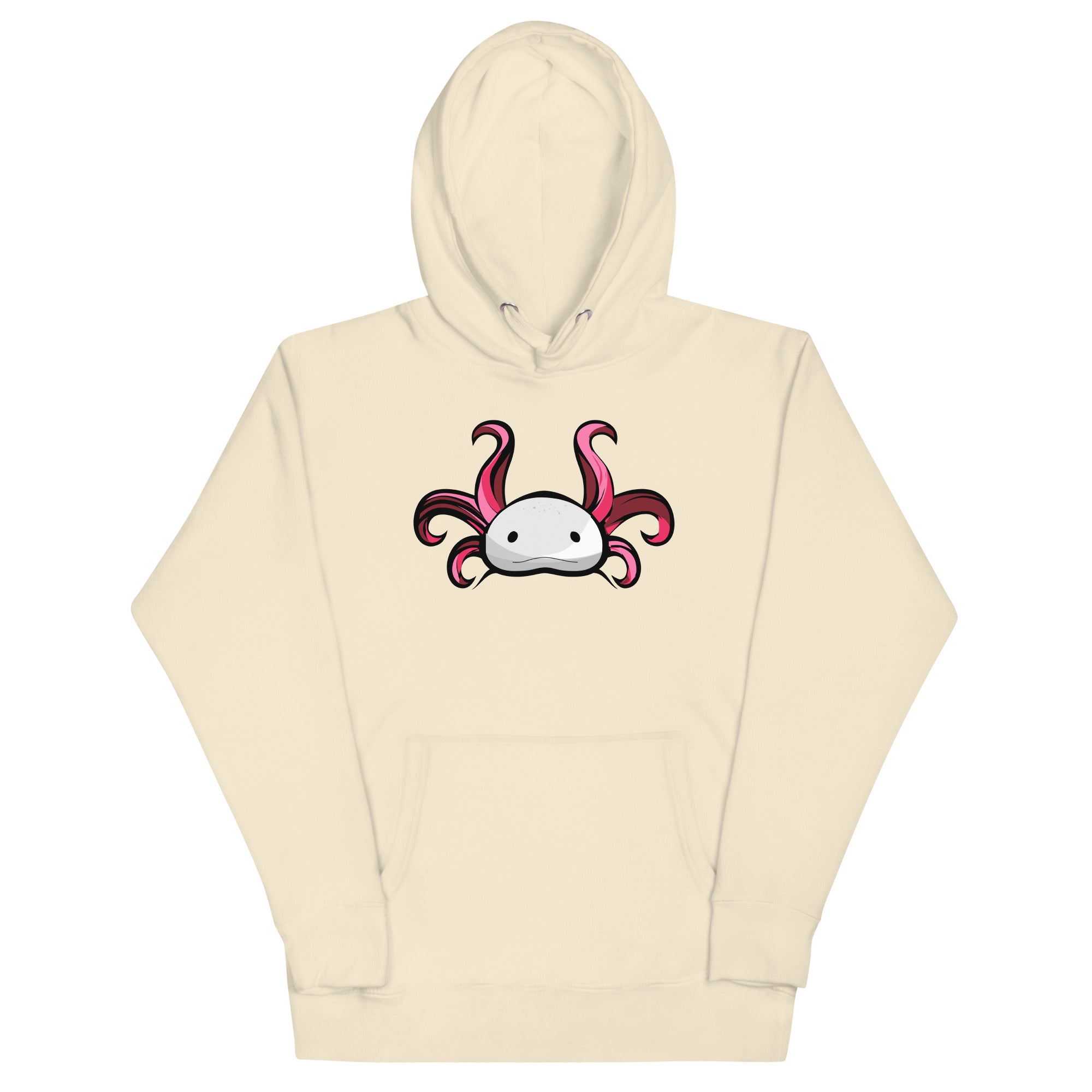 Axolotl Planet Logo Mark axolotl Premium Hoodie mockup
