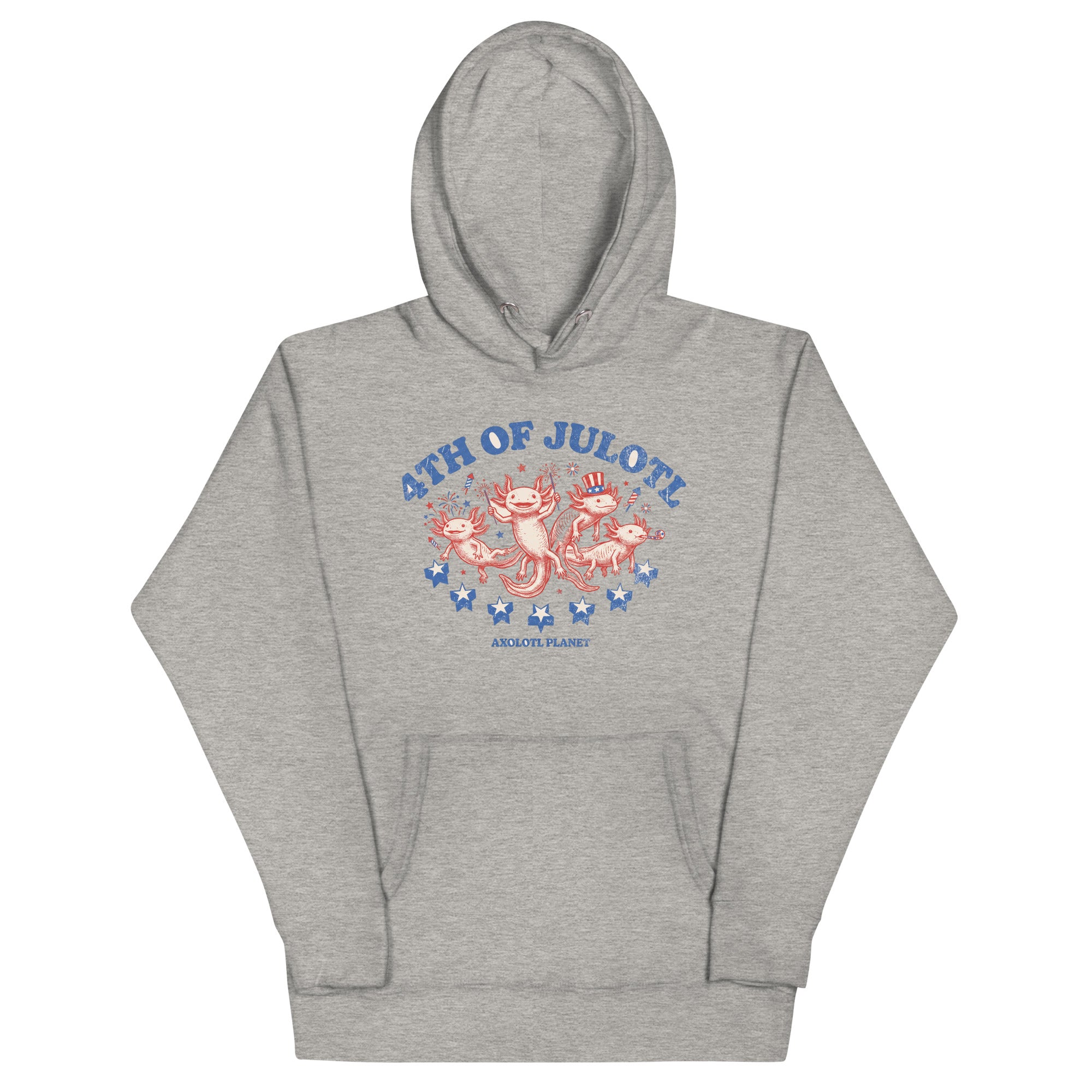 4th of Julotl Parade axolotl Premium Hoodie mockup