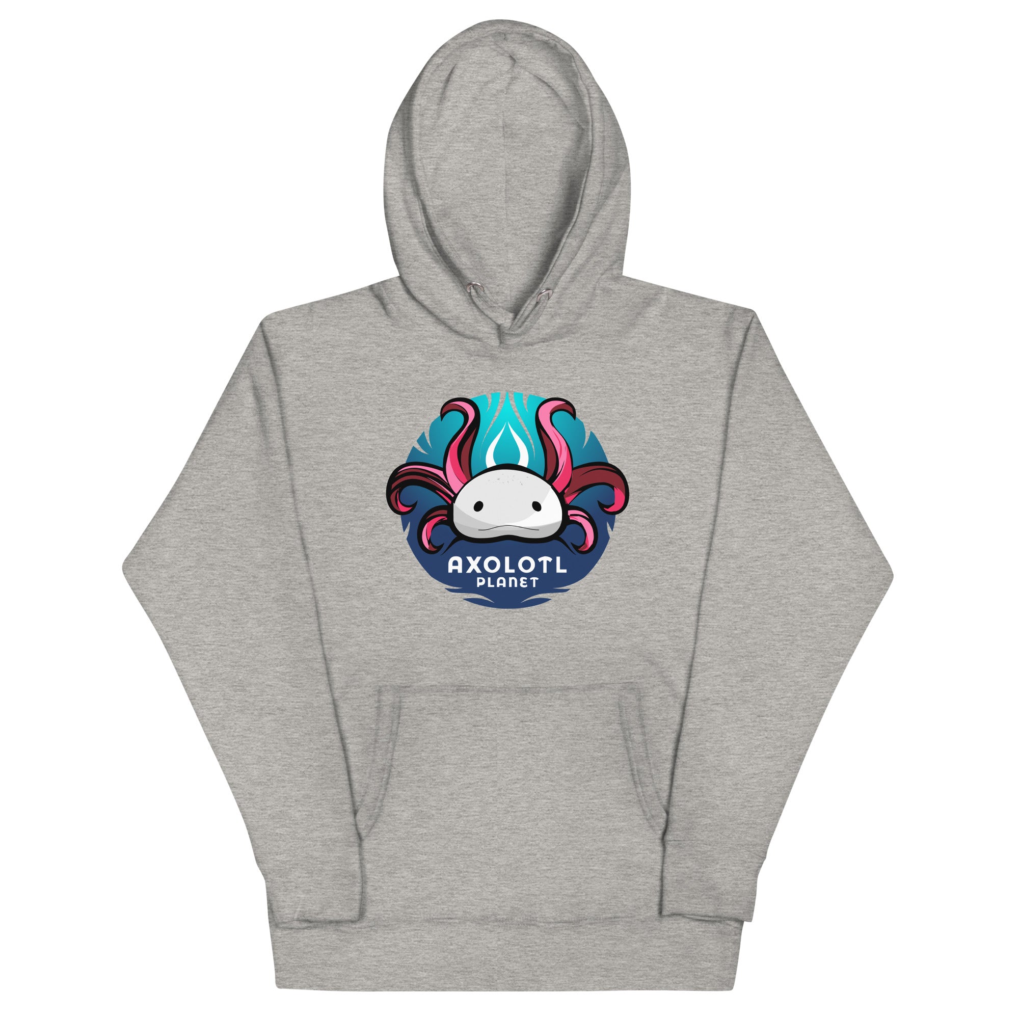 Axolotl Planet Logo axolotl Premium Hoodie mockup