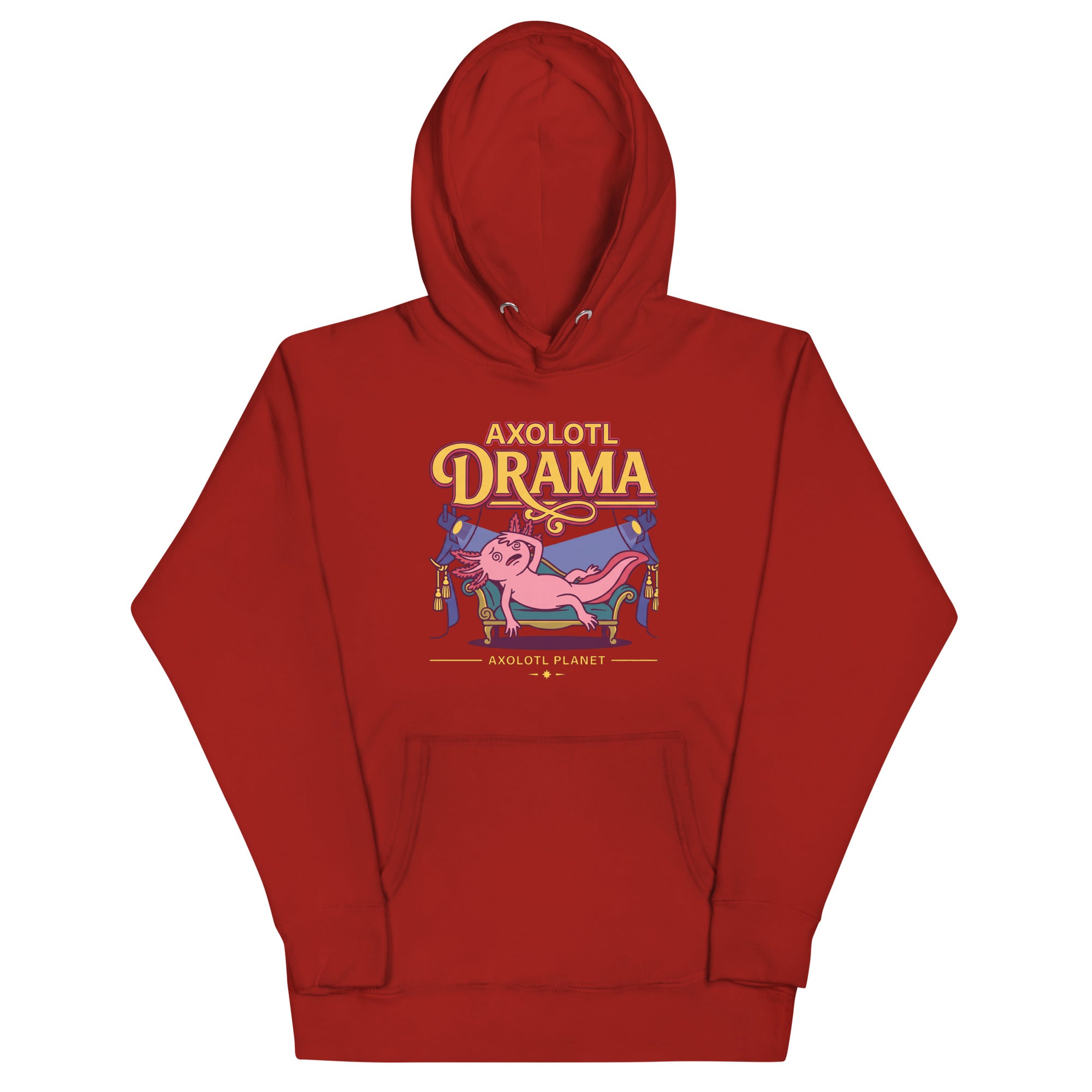 Axolotl Drama axolotl Premium Hoodie mockup